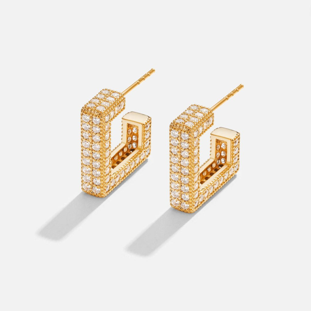 Amari Square Hoop Earrings