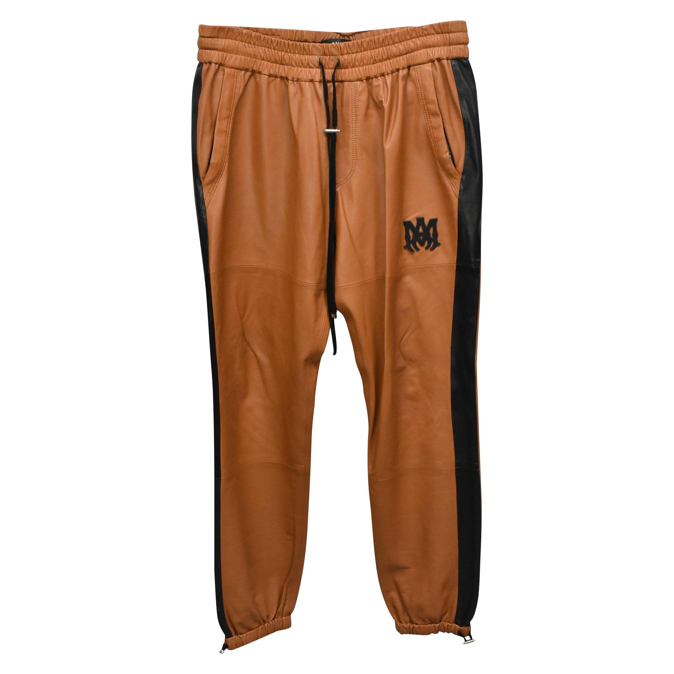 Amiri Leather Trackpants - Men's 52