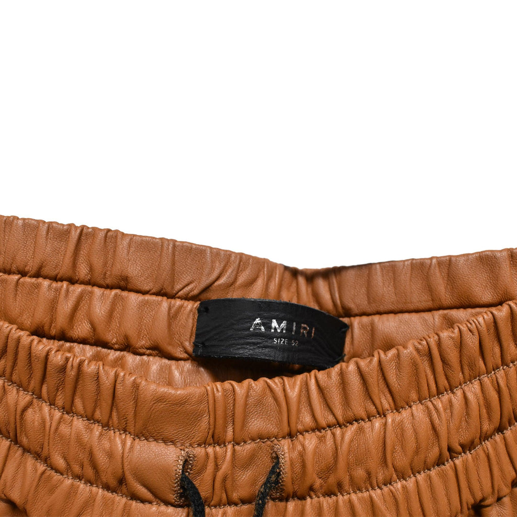 Amiri Leather Trackpants - Men's 52
