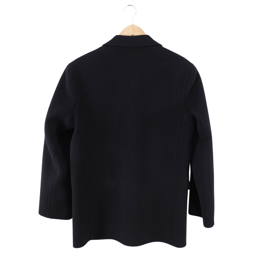 Anine Bing Black Double Faced Wool Quinn Blazer - XS / S / M