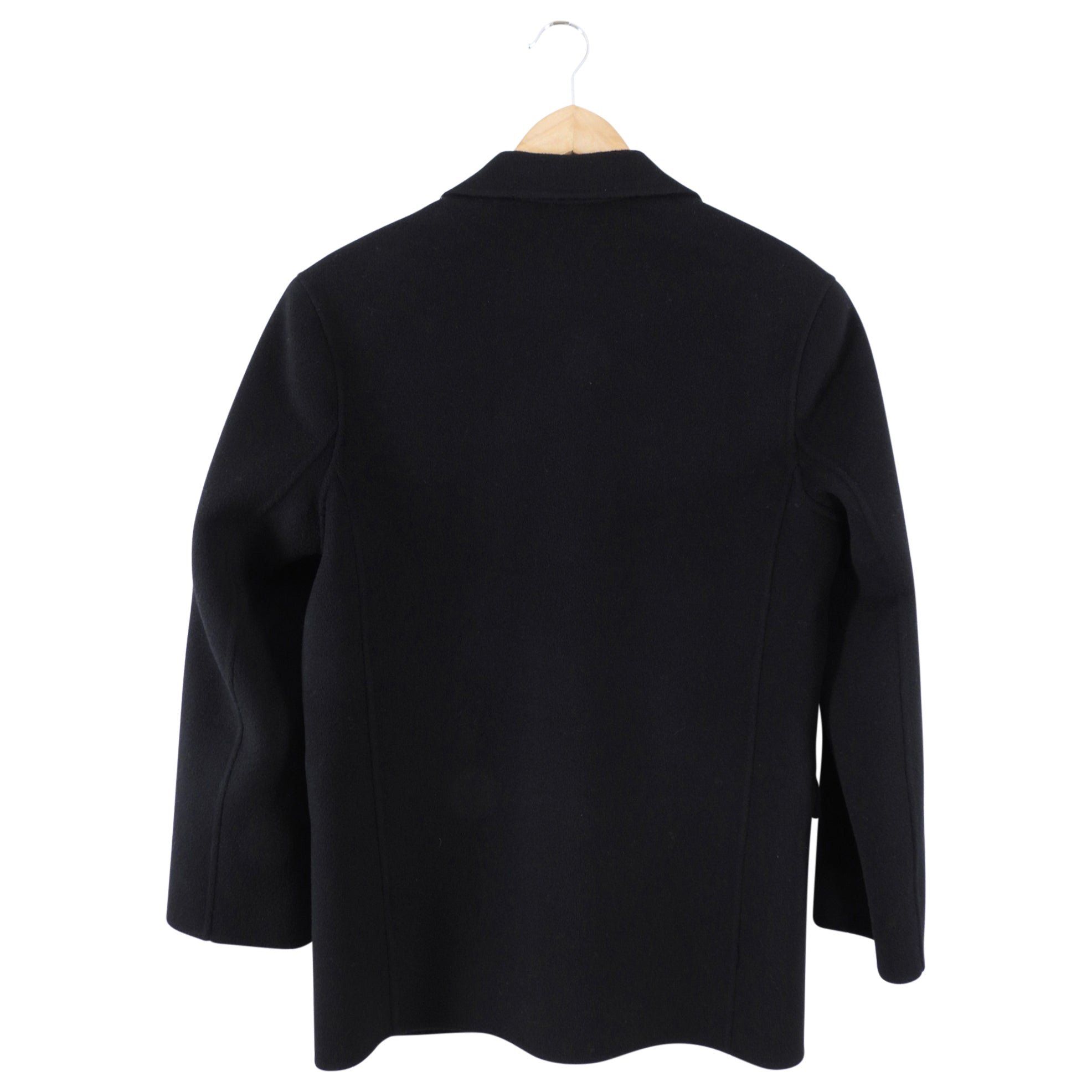 Anine Bing Black Double Faced Wool Quinn Blazer - XS / S / M