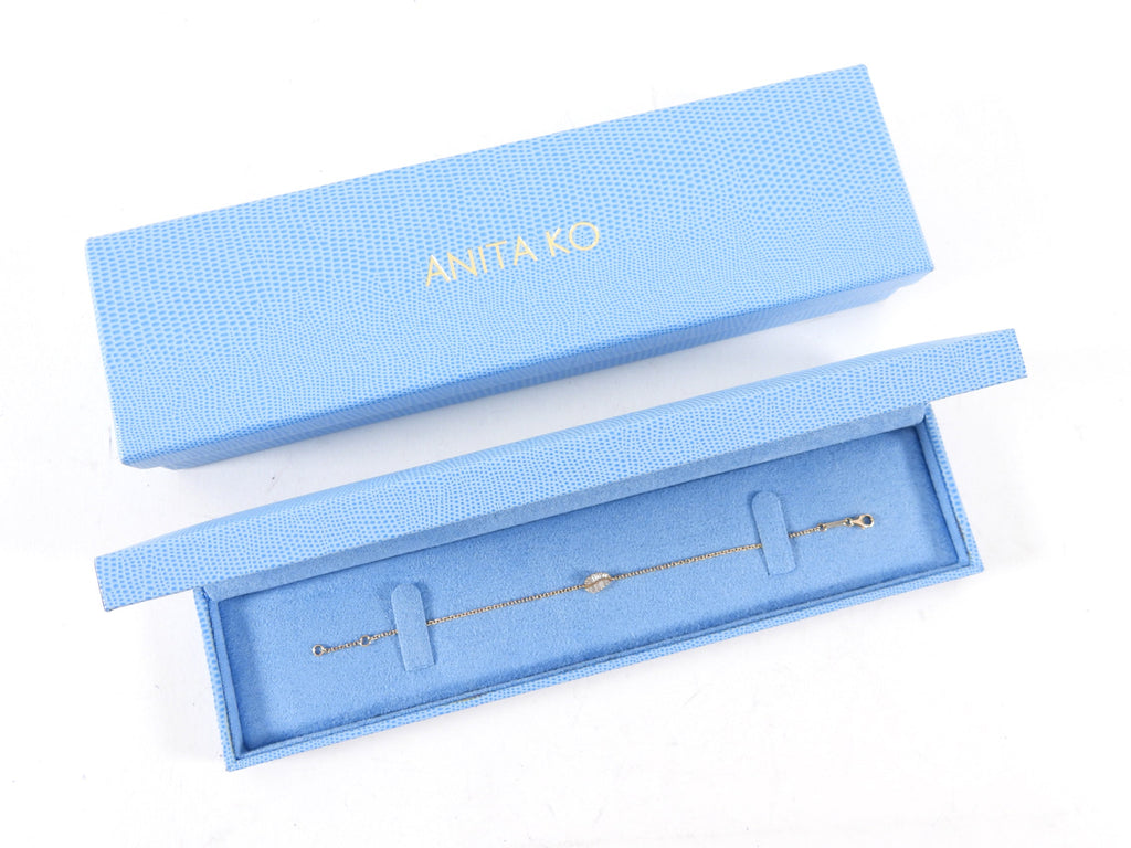 Anita Ko 18k Rose Gold Diamond Palm Leaf Bracelet