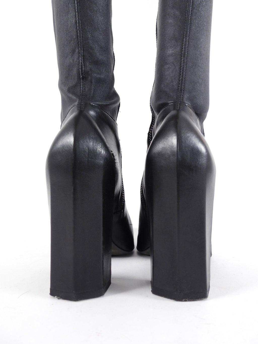 Ann Demeulemeester Fall 2015 Runway Stretch Leather Over the Knee Boots - 36.5 / 37