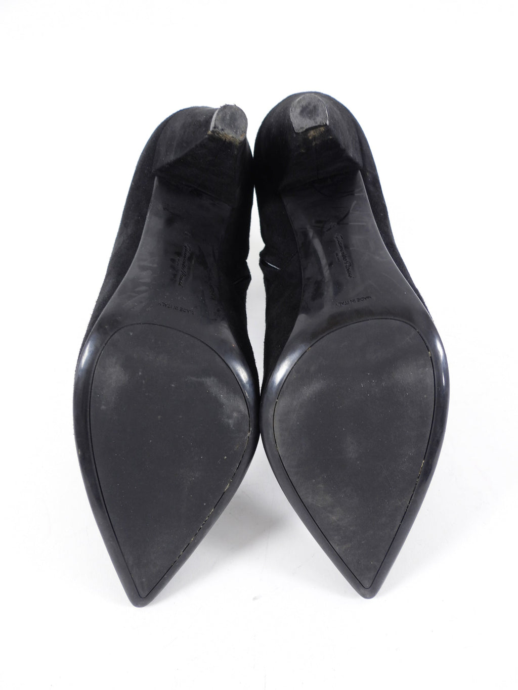 Gianvito Rossi Black Suede Lace Up High Heel Ankle Boots - 40
