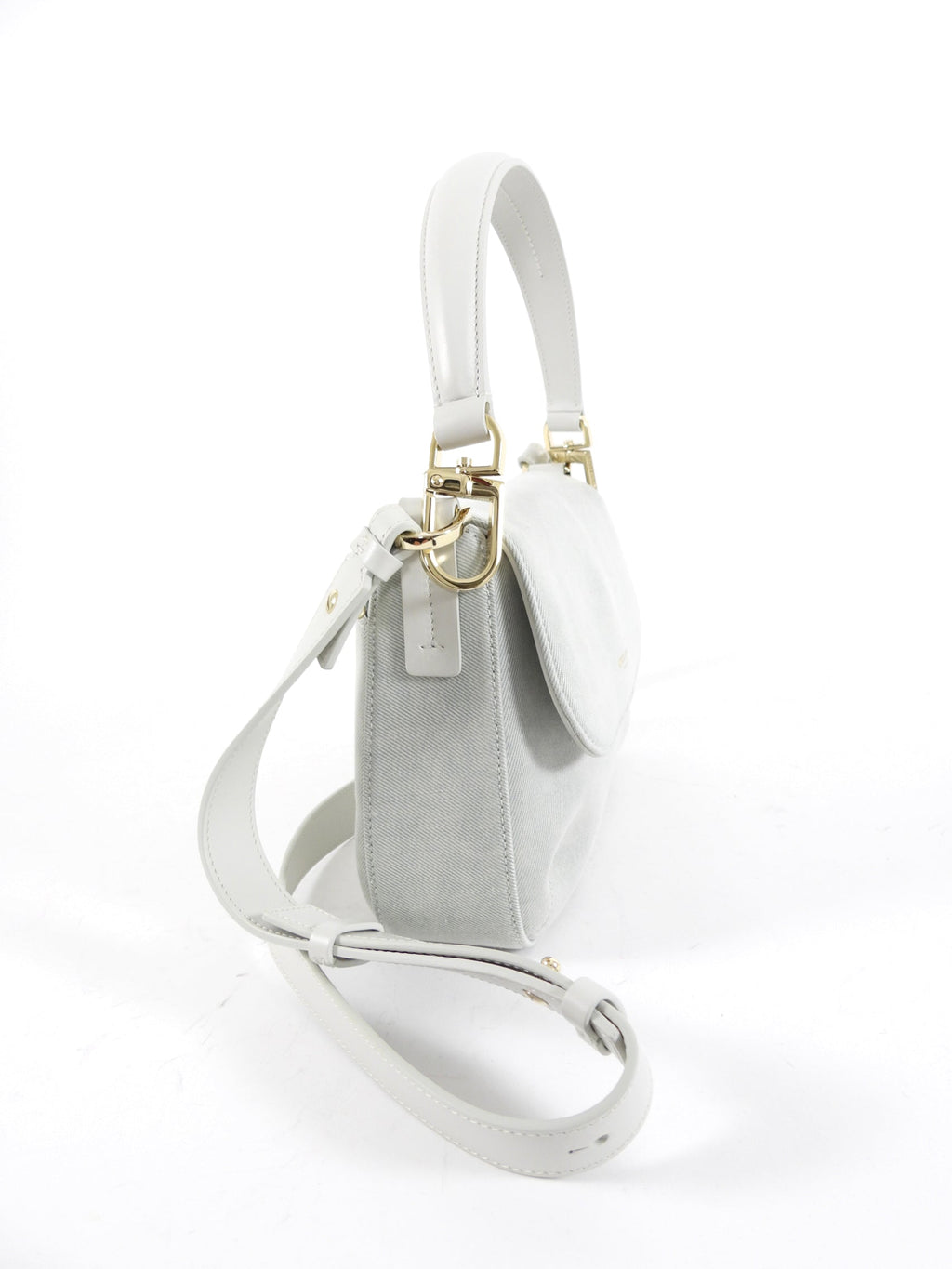 Giorgio Armani La Prima Pale Blue Denim Two-Way Bag