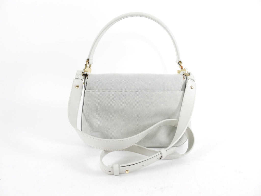 Giorgio Armani La Prima Pale Blue Denim Two-Way Bag