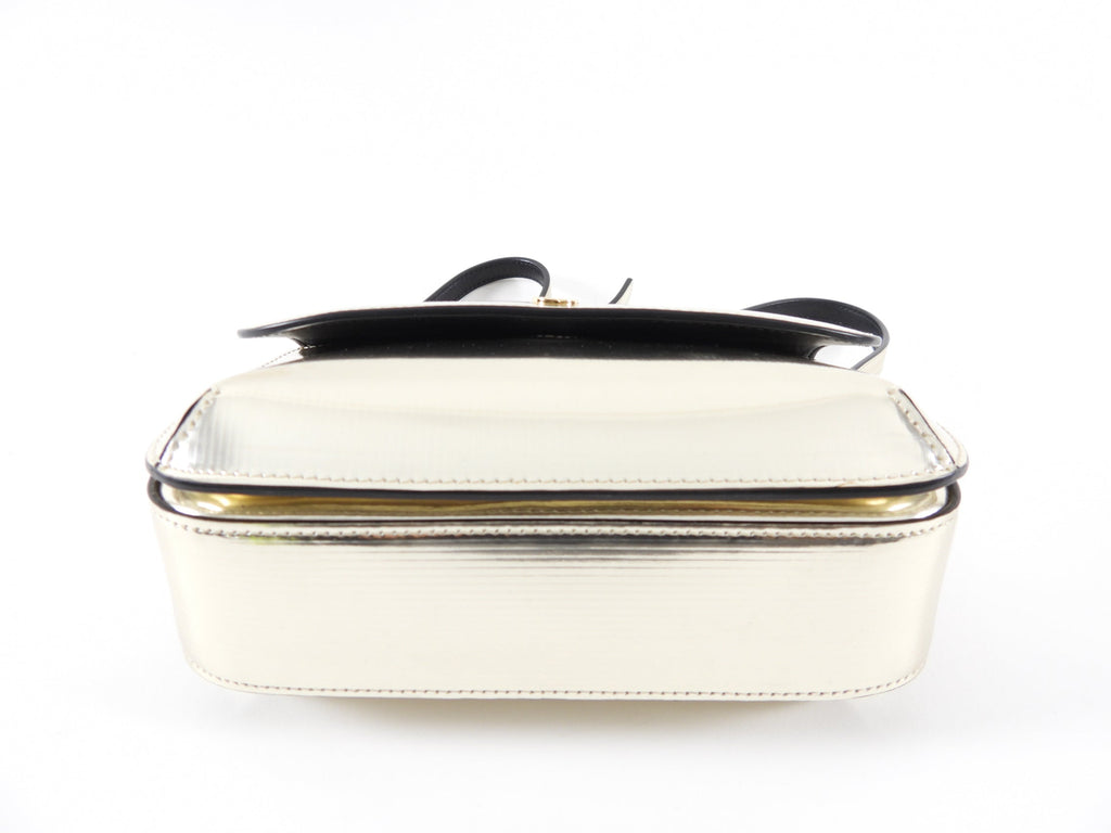 Giorgio Armani Light Gold Metallic Crossbody Bag