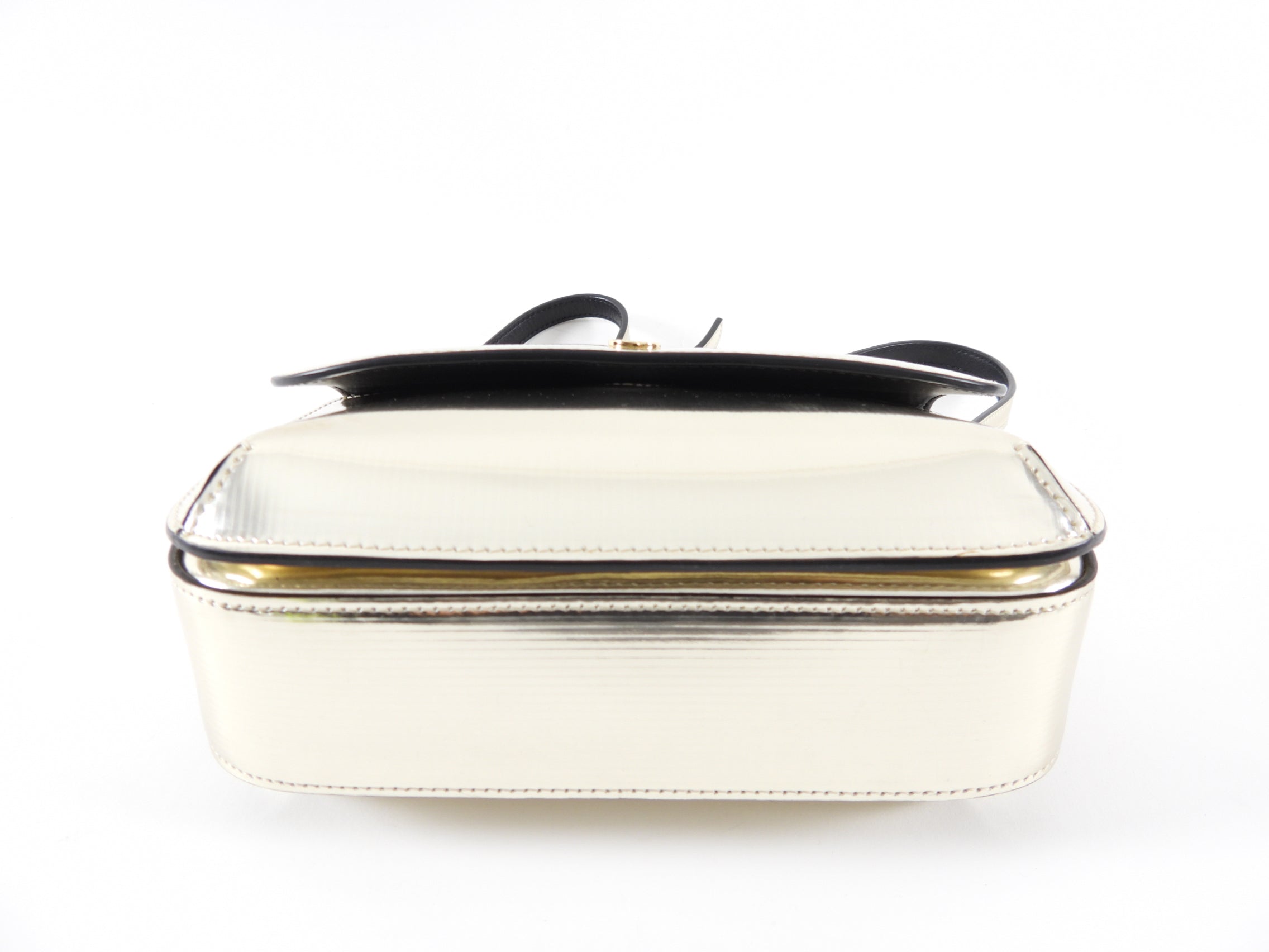 Giorgio Armani Light Gold Metallic Crossbody Bag