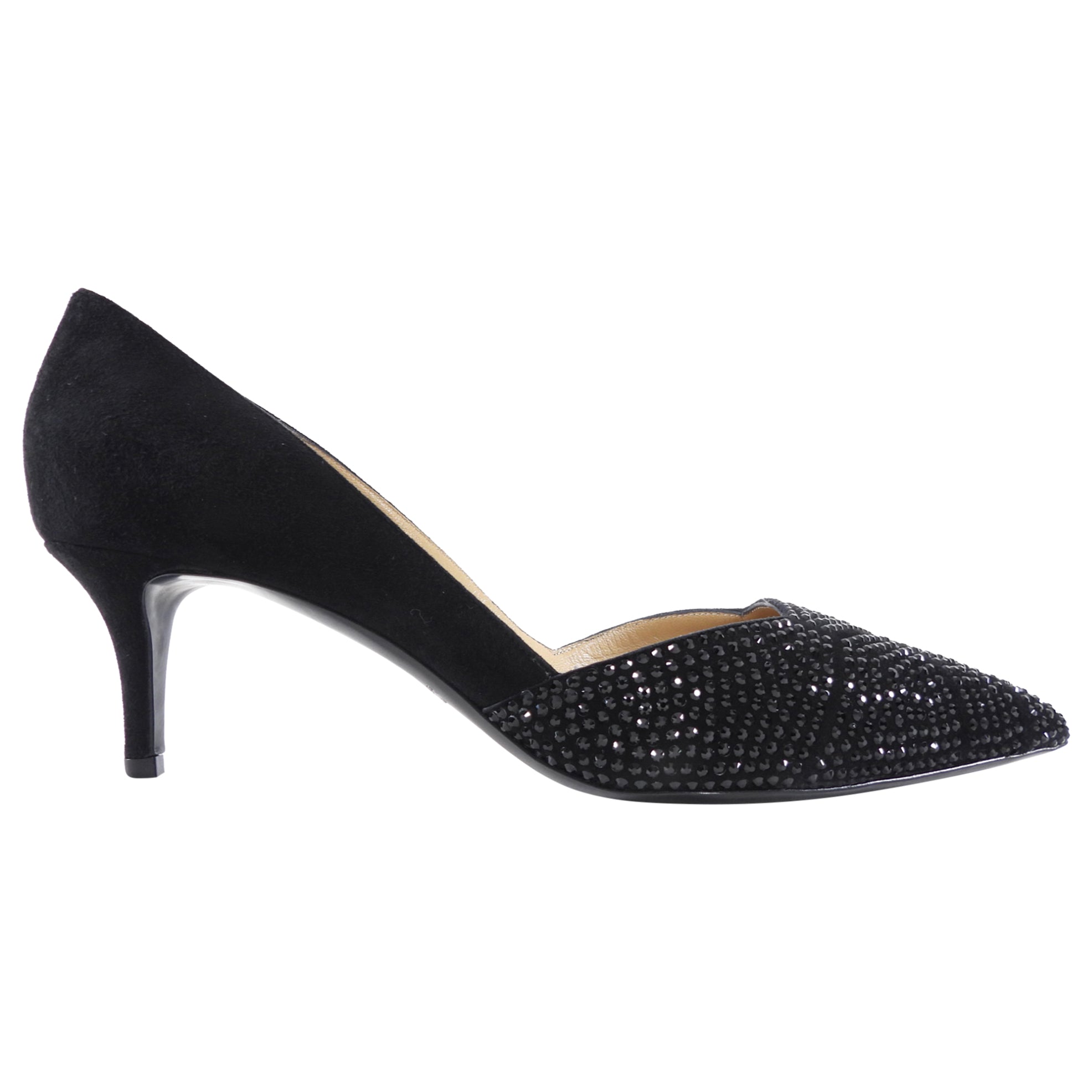 Giorgio Armani Black Suede Strass Pumps - 40