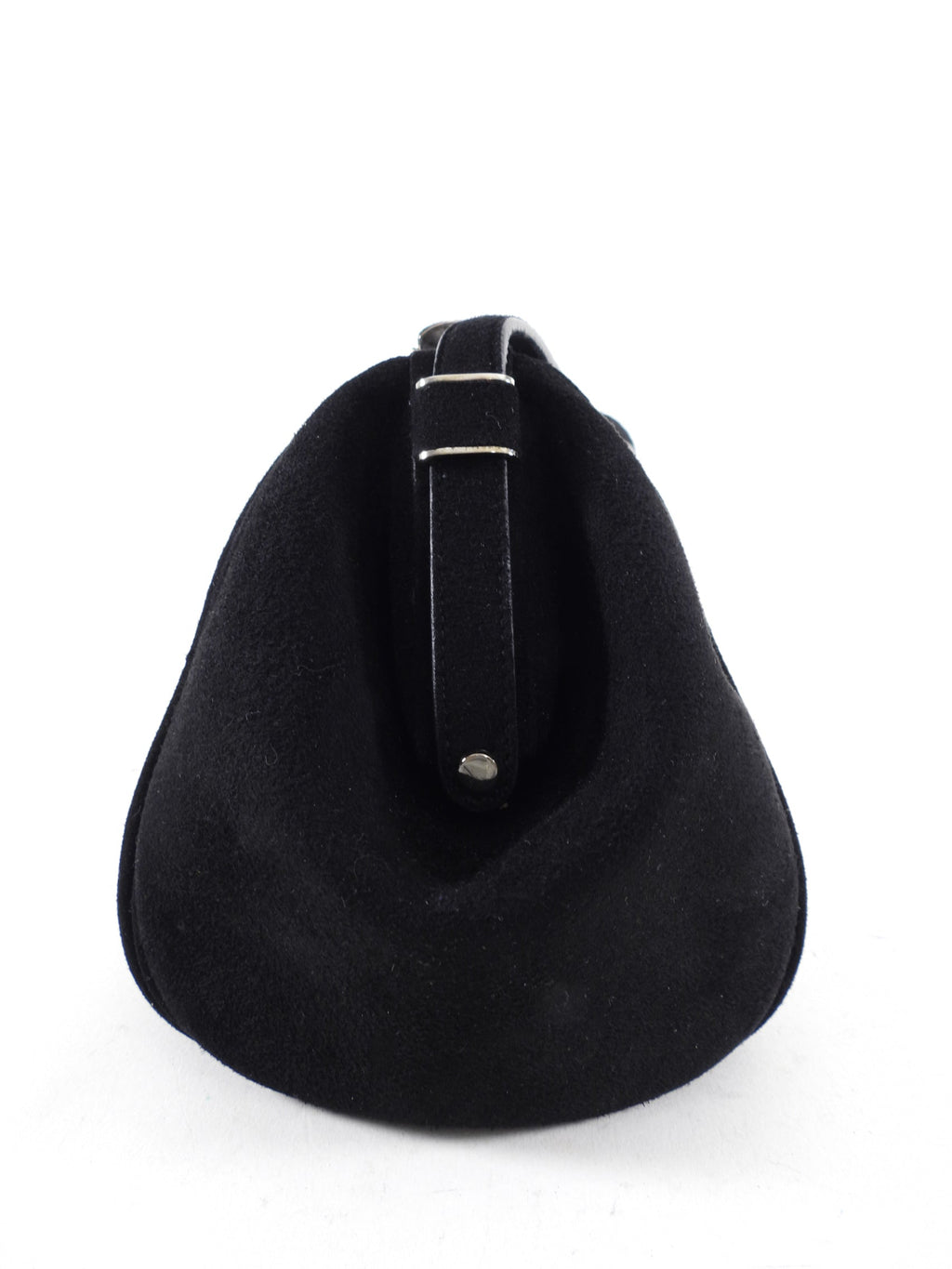 Giorgio Armani Black Suede Frame Handbag