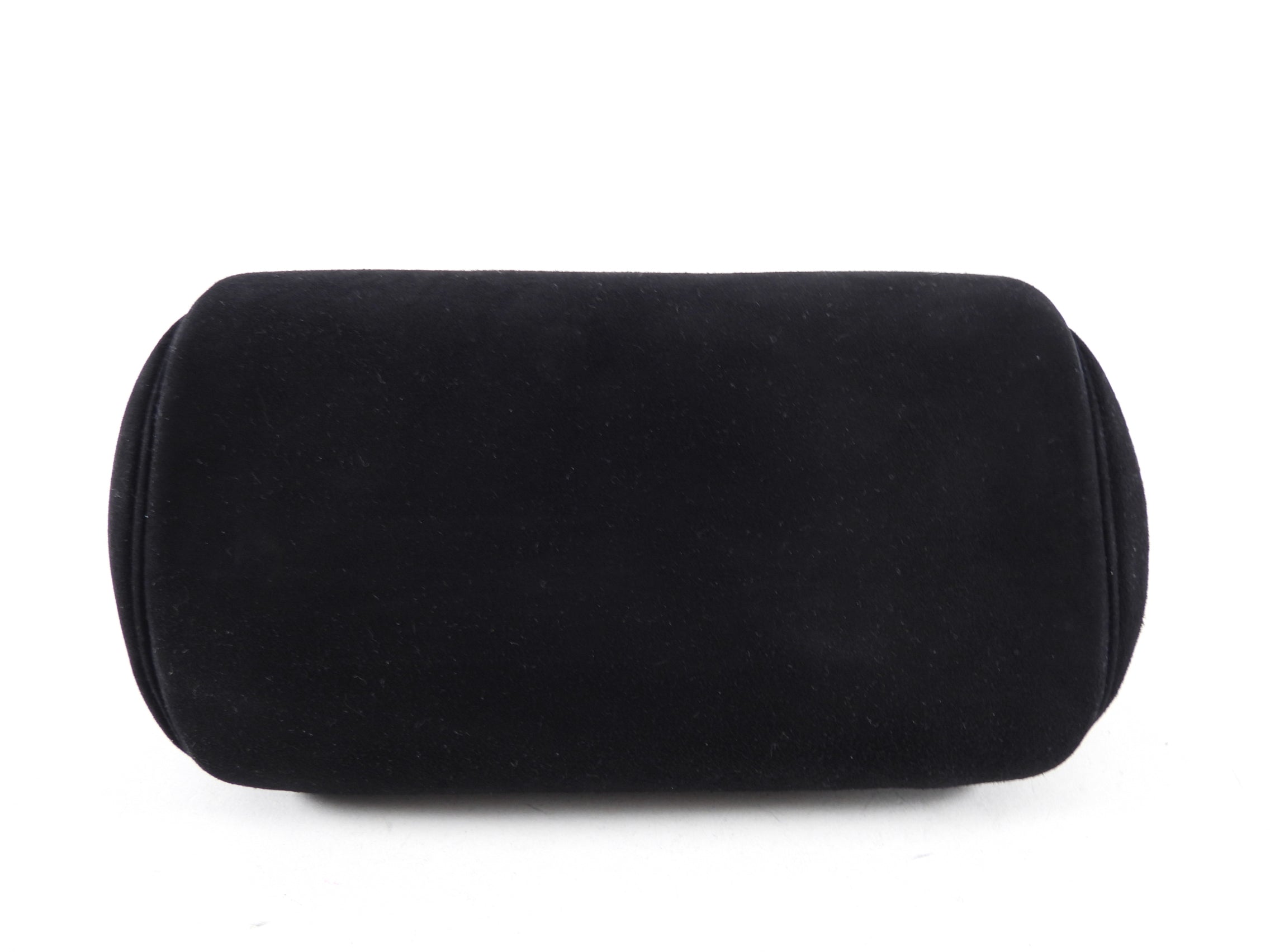 Giorgio Armani Black Suede Frame Handbag