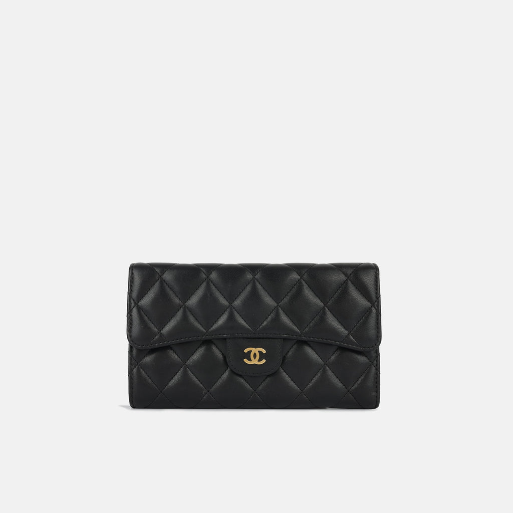 Chanel Classic Flap Wallet - Black