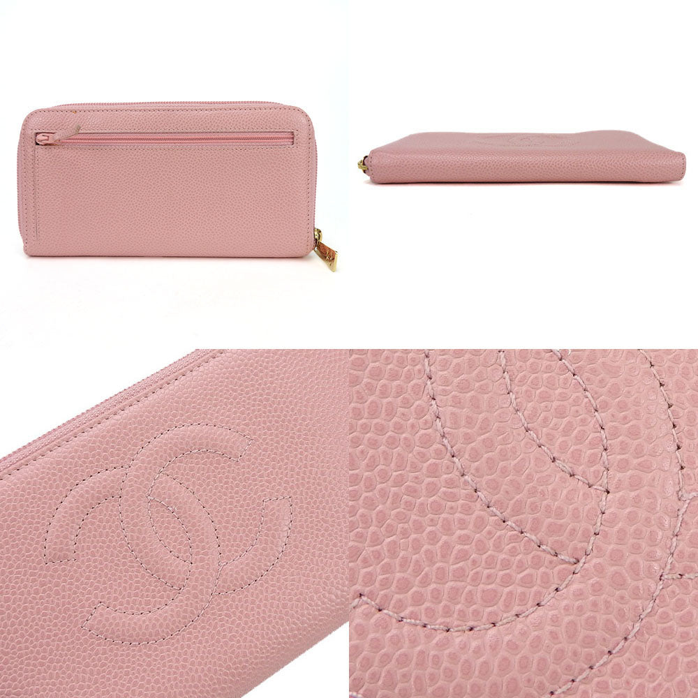 Chanel Long Wallet Caviar Leather Wallet