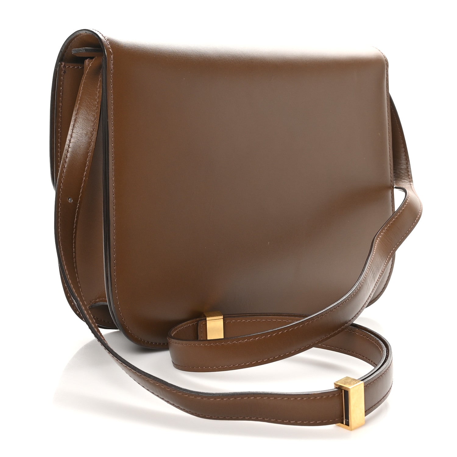 Box Calfskin Medium Classic Box Flap Bag Taupe