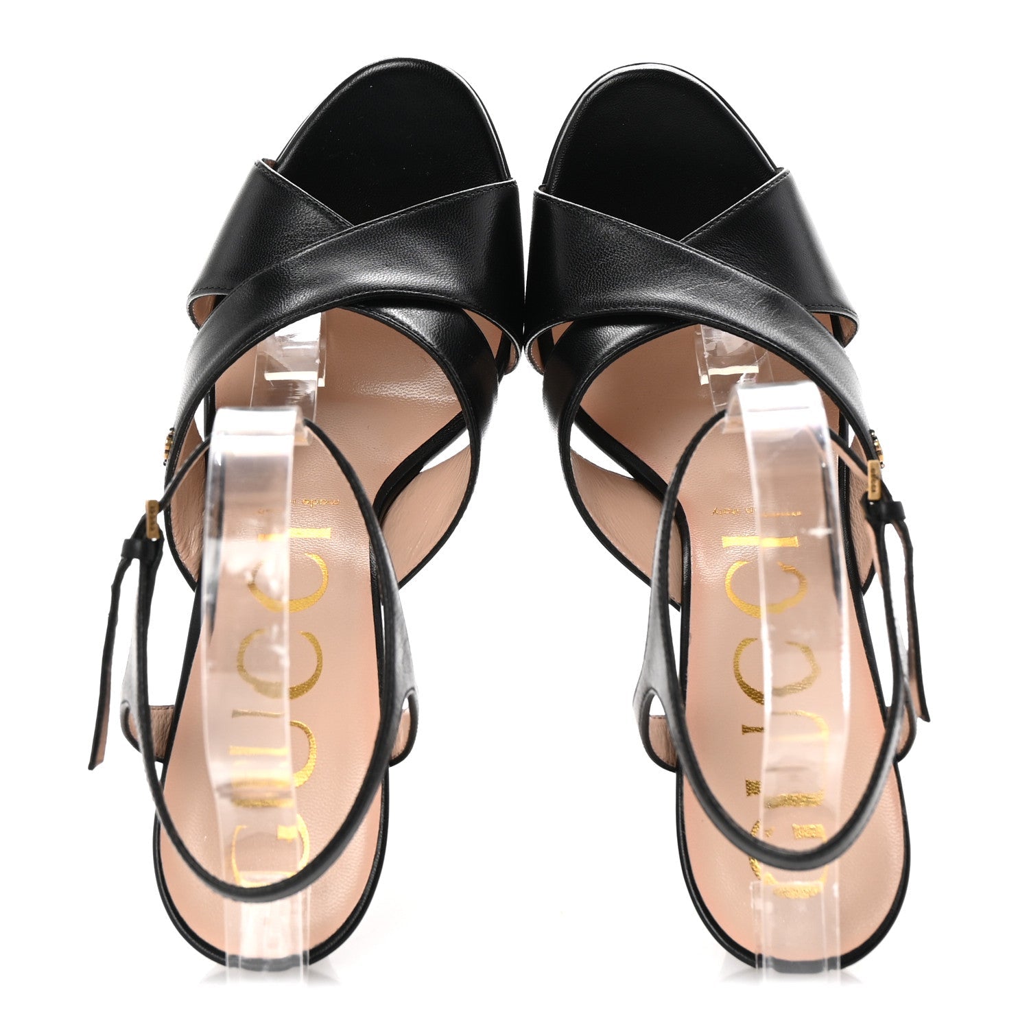 Malaga Kid Double G 150mm Platform Sandals 40 Black