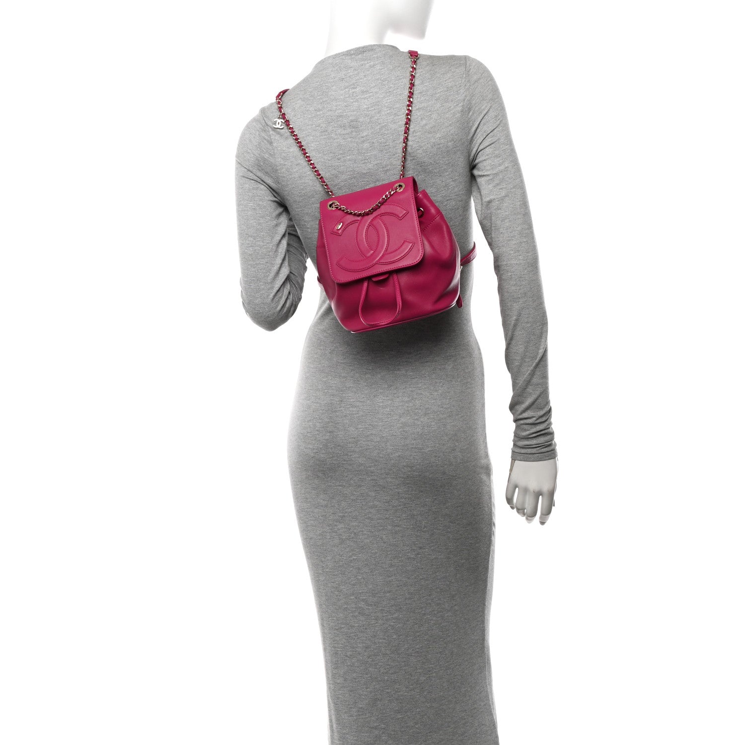 Lambskin CC Mania Backpack Pink