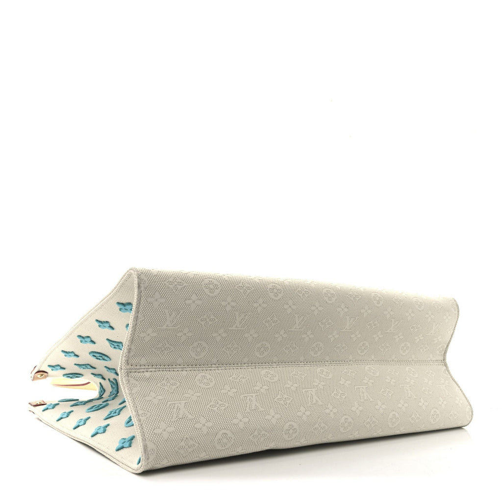 Jacquard Embroidered Tufted Monogram Mykonos Onthego GM