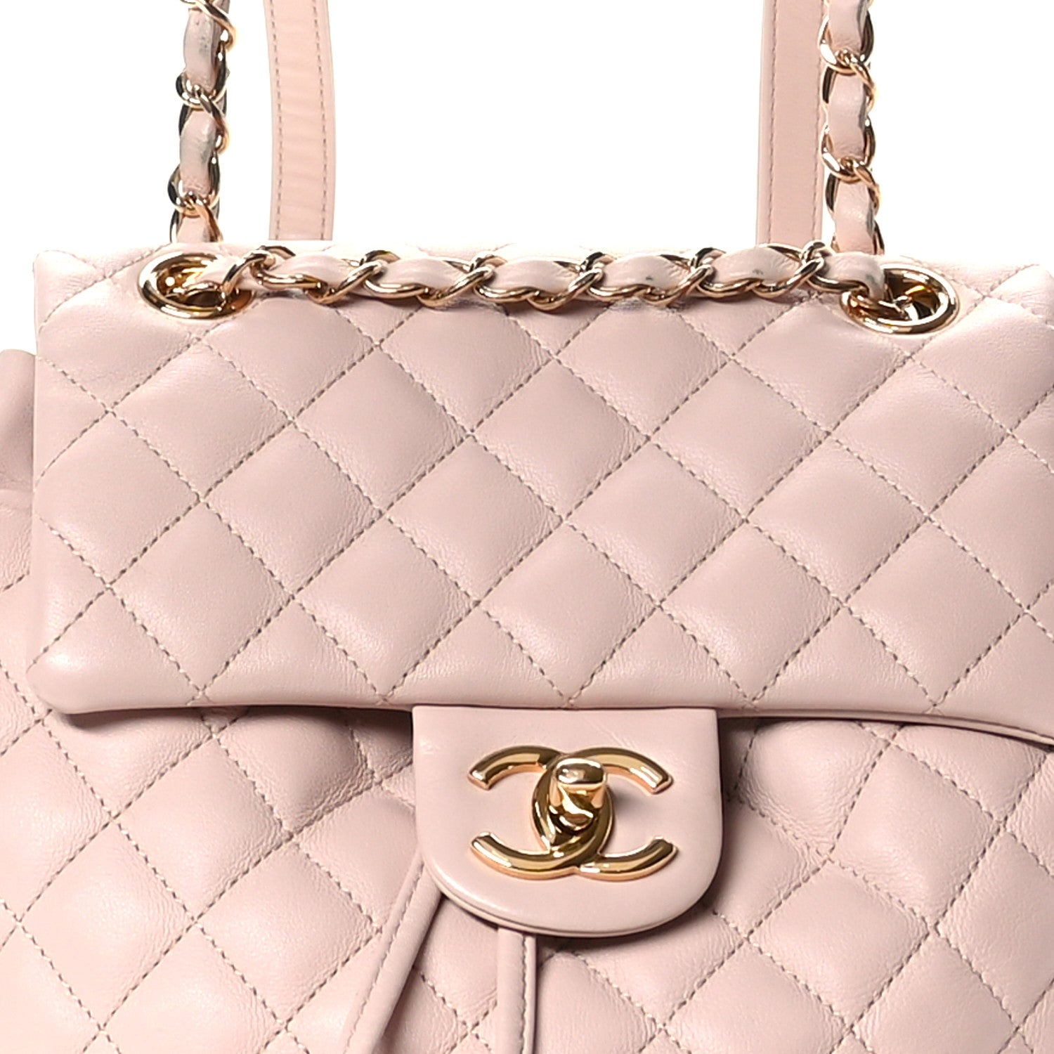 Lambskin Quilted Small Urban Spirit Backpack Light Pink