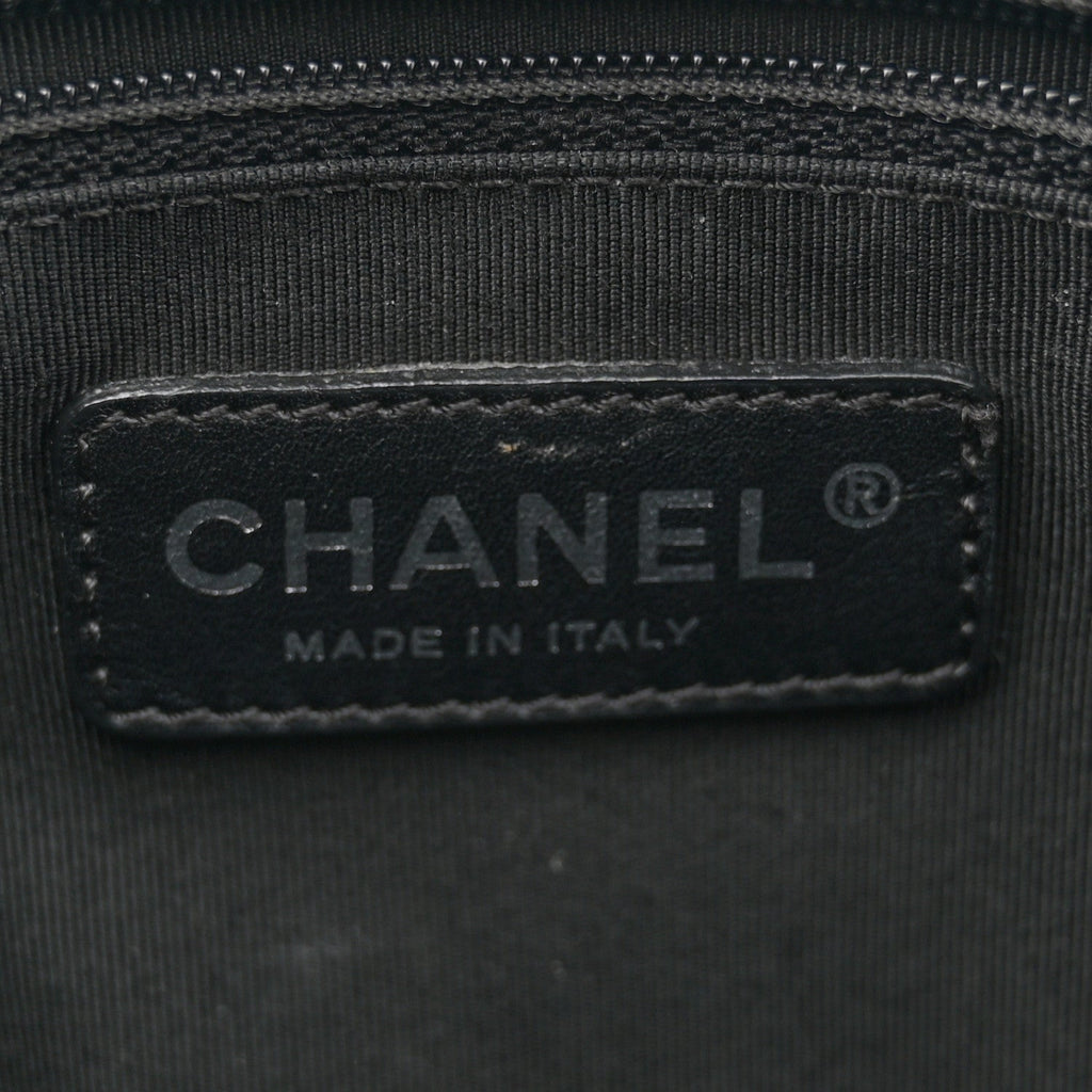 Patent Quilted Grand Shopping Tote GST Black