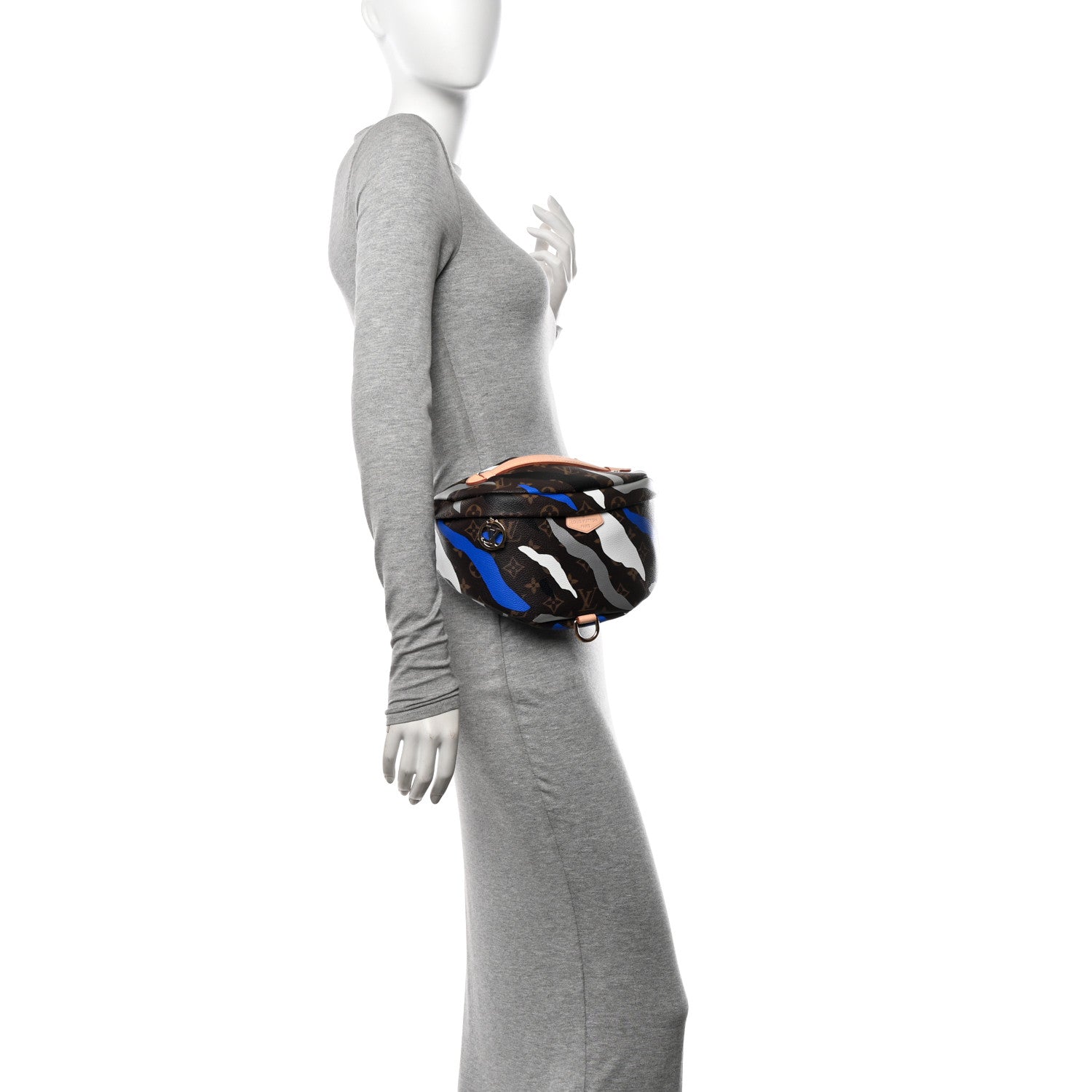 x LOL Monogram Bumbag Blue Silver