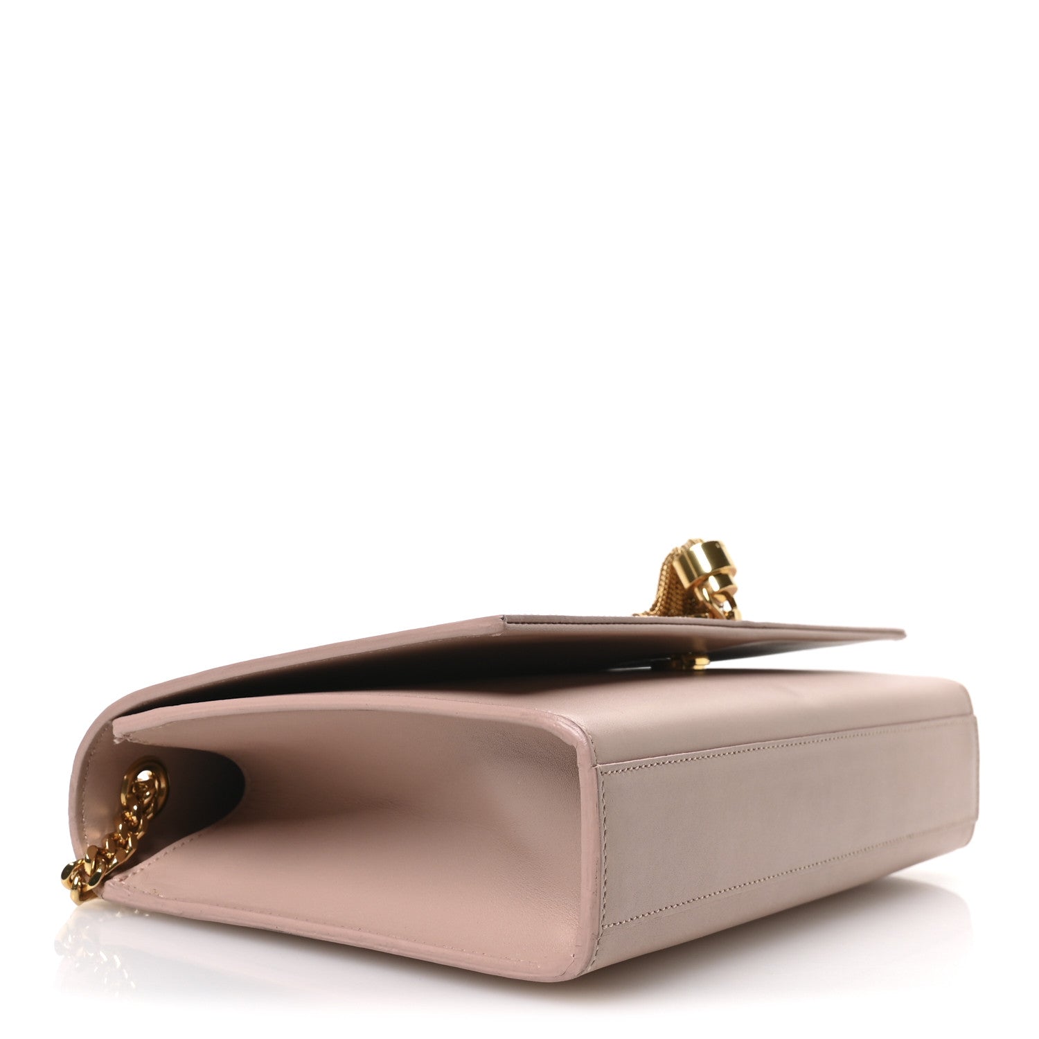 Smooth Calfskin Medium Classic Monogram Kate Tassel Satchel Pink