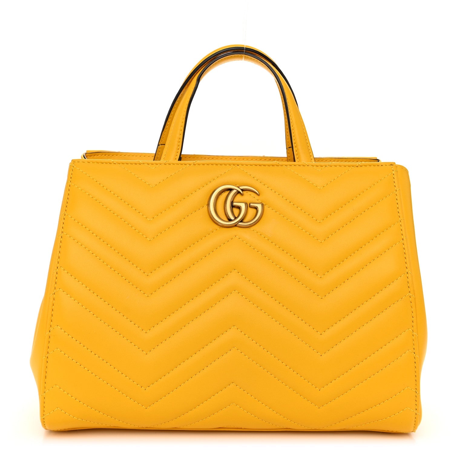 Calfskin Matelasse Small GG Marmont Tote Stone Topaz