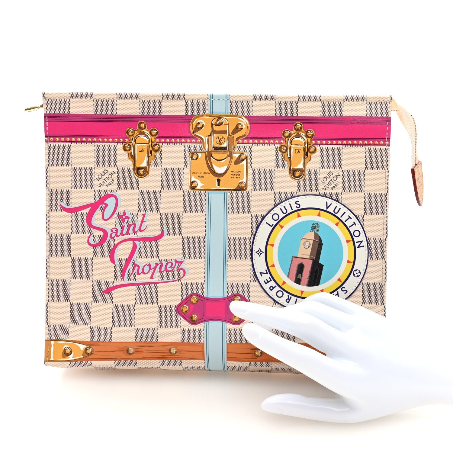 Damier Azur Summer Trunks Saint Tropez Toiletry Pouch 26