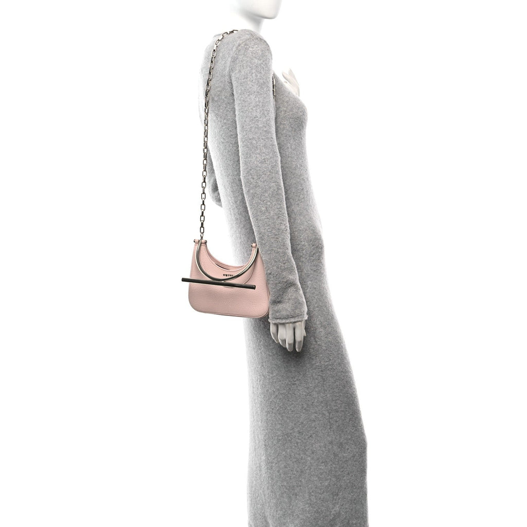 Graned Lambskin Mini T-Bar Bag Venus Pink