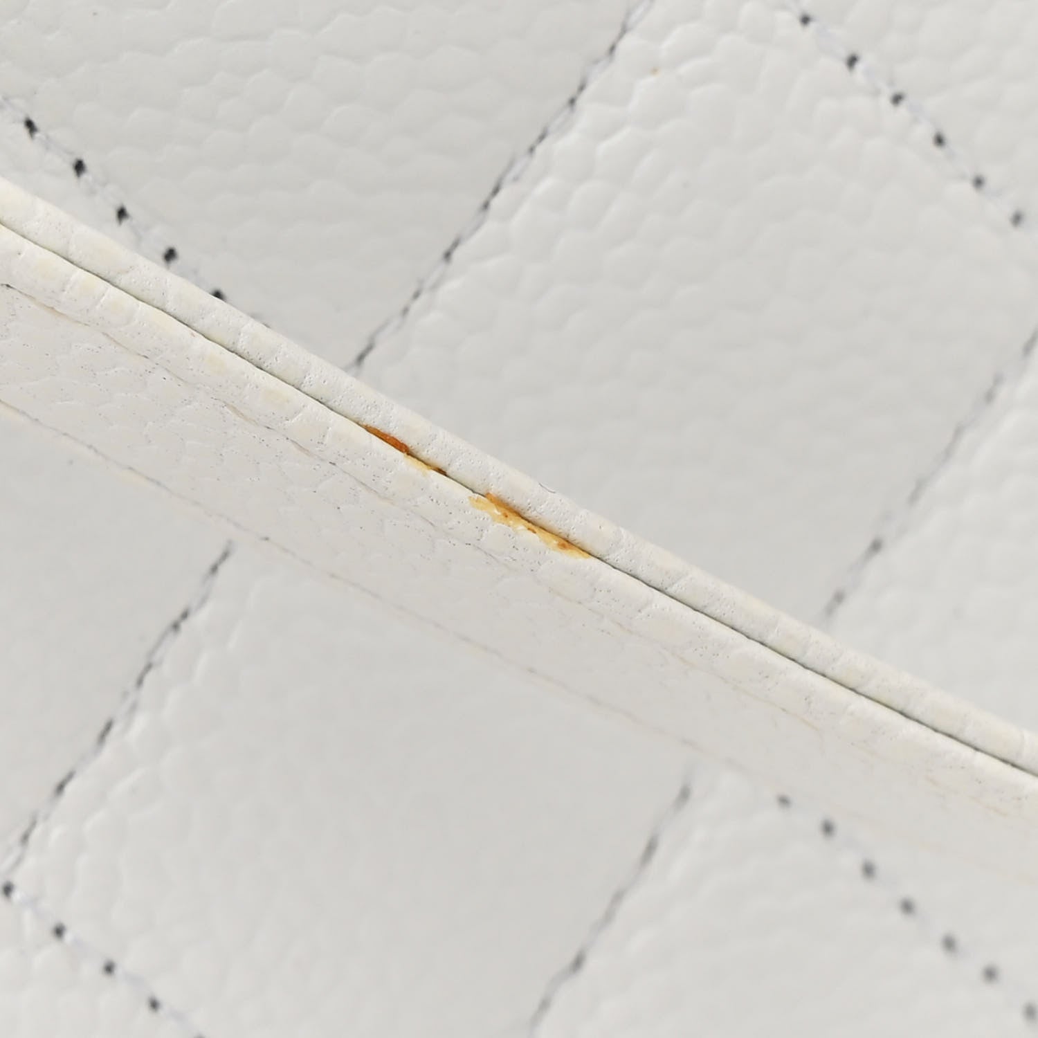 Caviar Quilted Maxi Paris Edinburgh Flap White