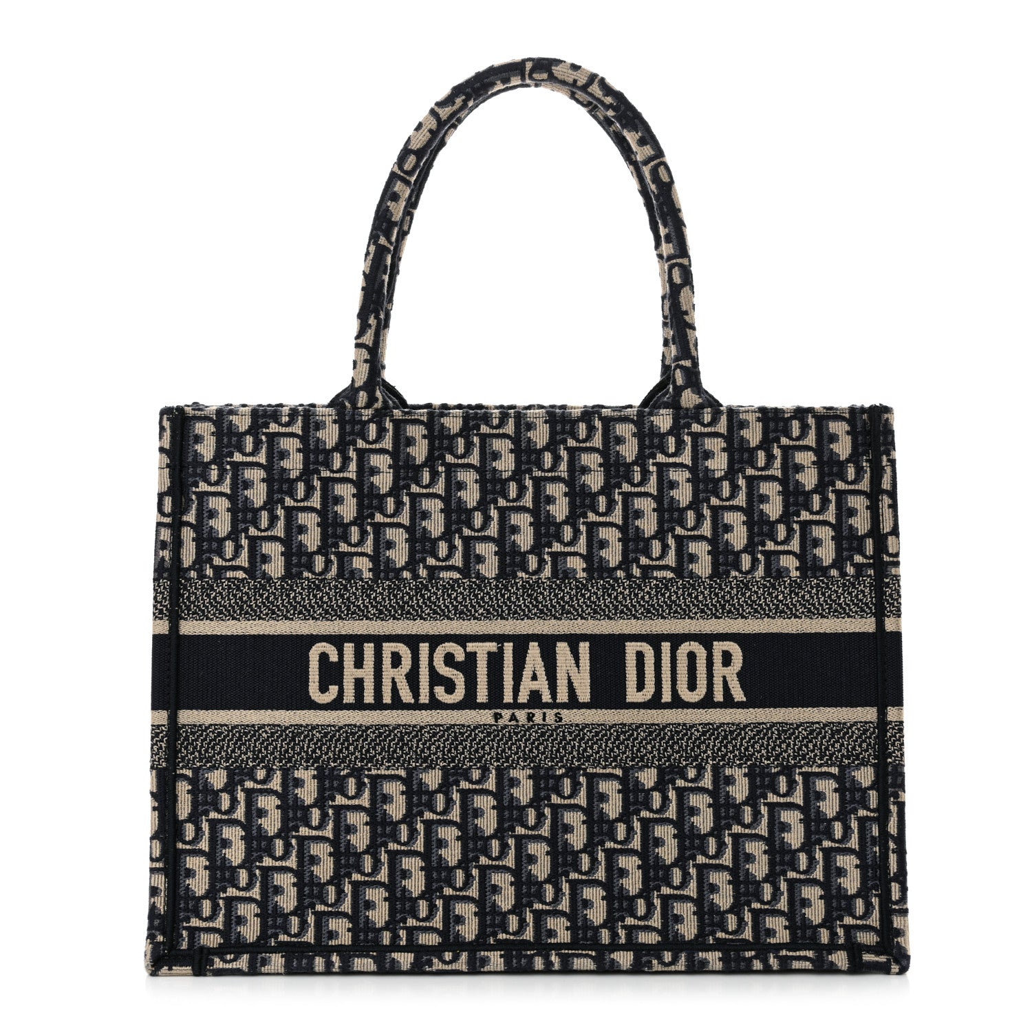 Oblique Medium Book Tote Blue Multicolor