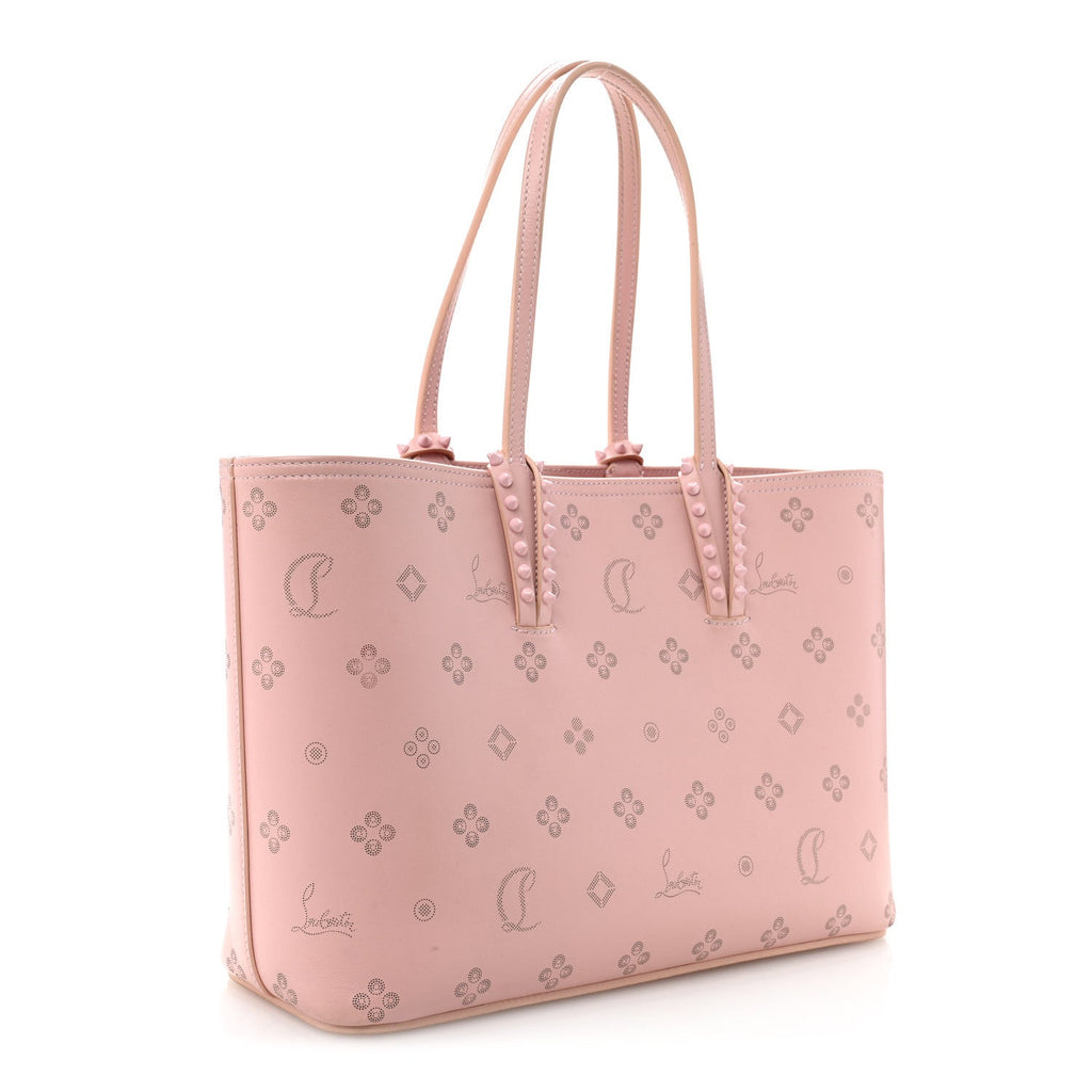 Calfskin Loubinthesky East West Cabata Tote Rosy
