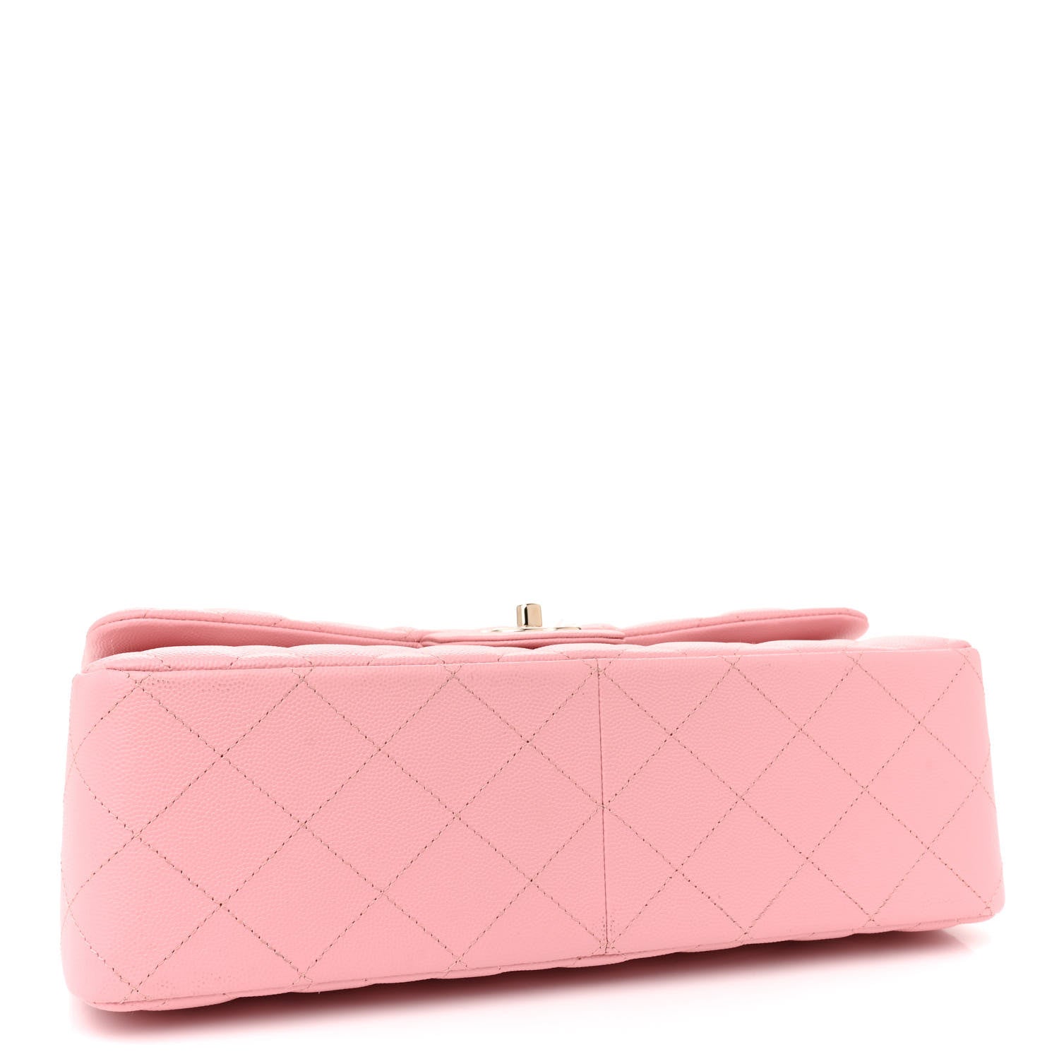 Caviar Quilted Jumbo Double Flap Pink