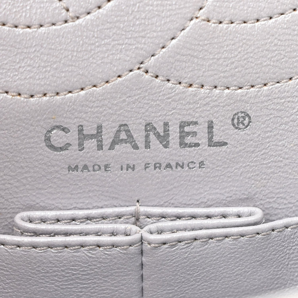 Metallic Lambskin Quilted 2.55 Reissue 226 Flap Silver