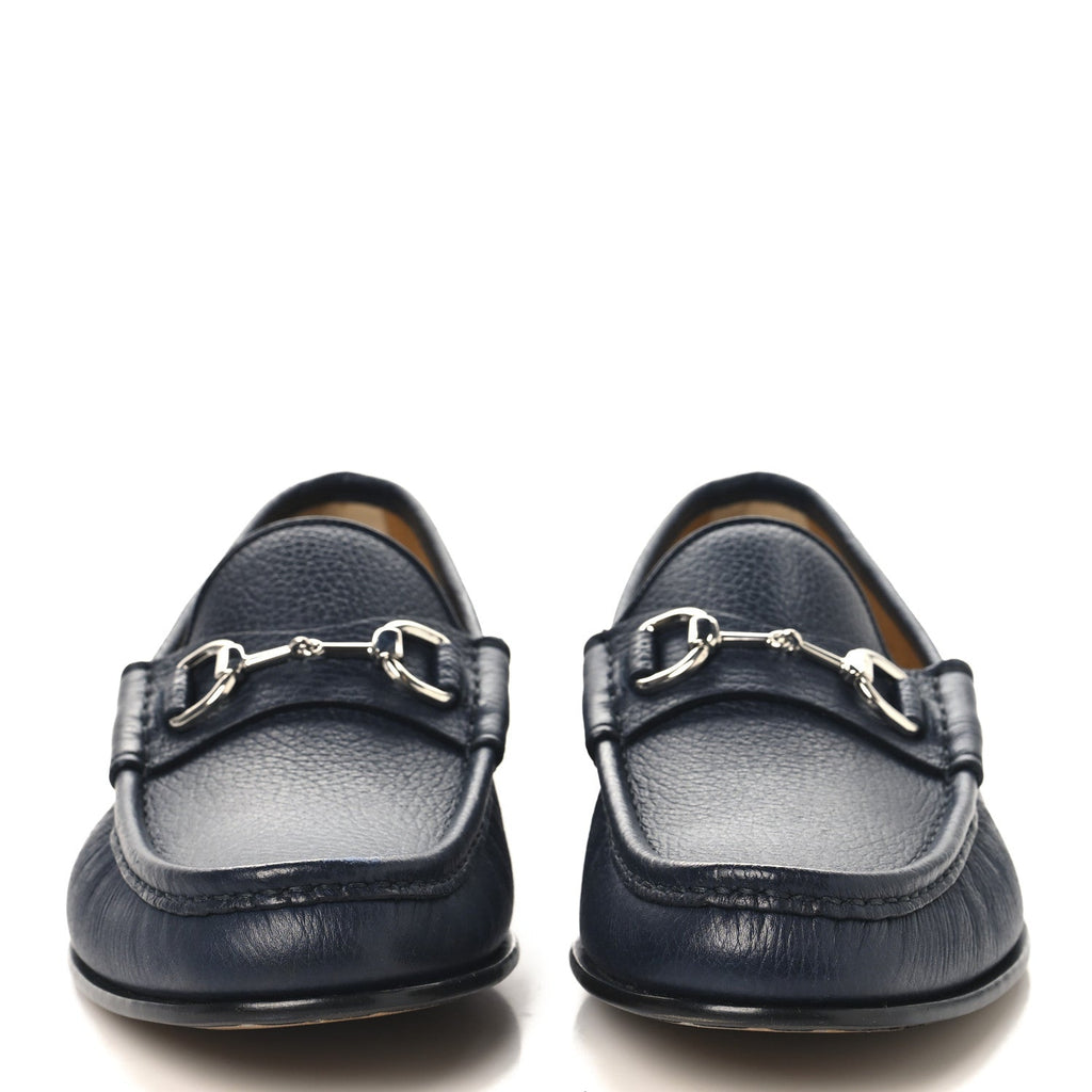 Road Calfskin Mens Horsebit Loafers 8.5 Blue
