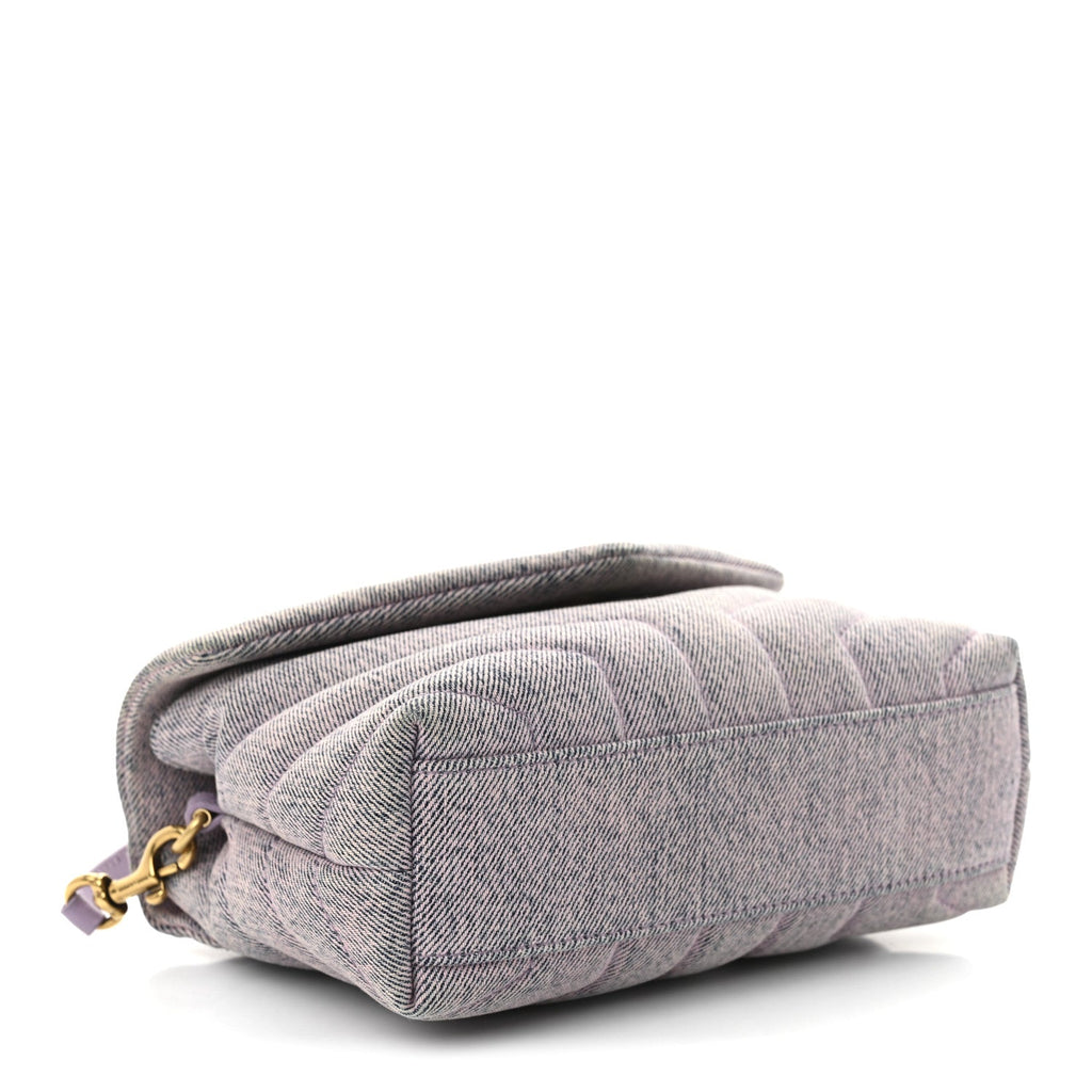 Denim Y Quilted Monogram Toy Loulou Crossbody Bag Bleached Lilac