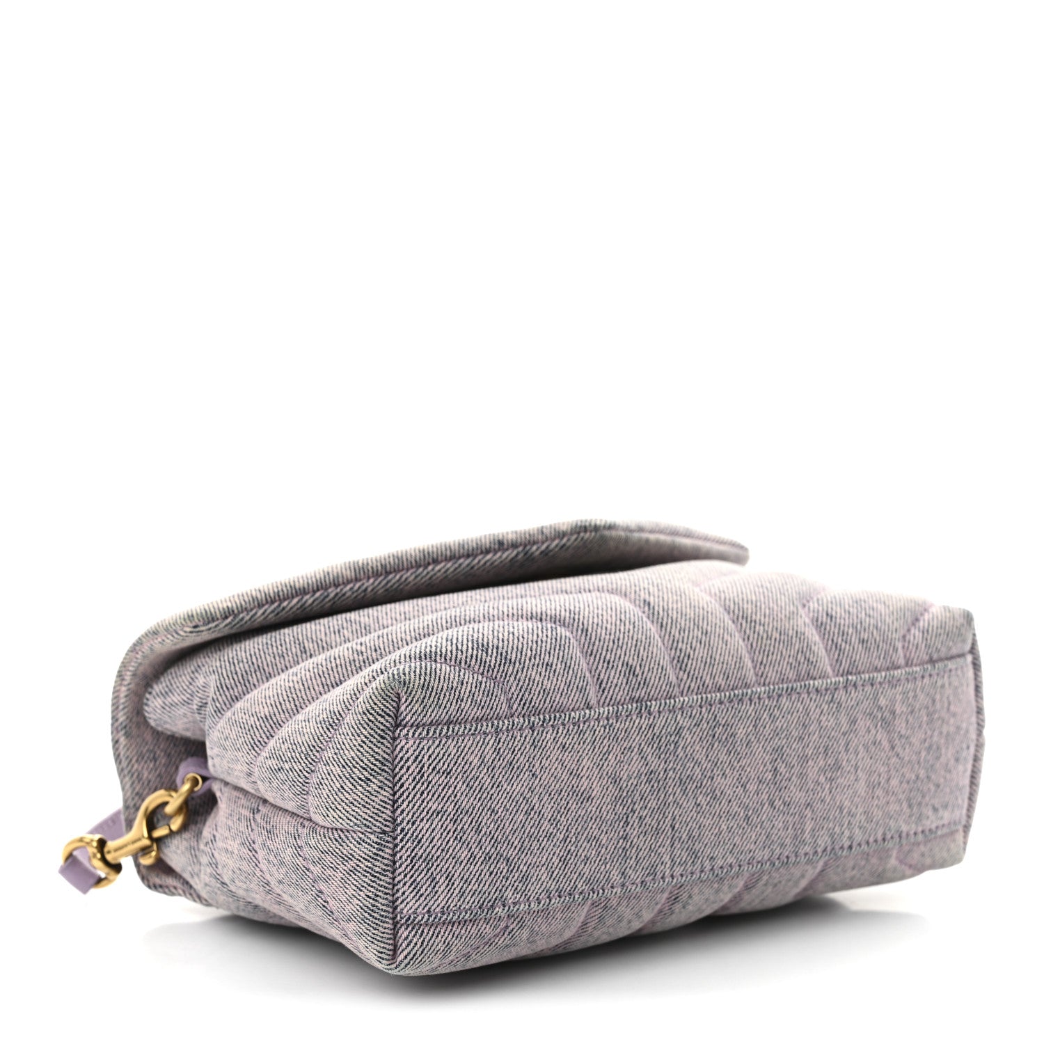 Denim Y Quilted Monogram Toy Loulou Crossbody Bag Bleached Lilac