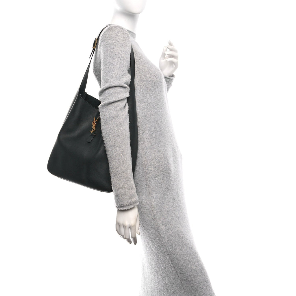 Smooth Calfskin Large Le 5 A 7 Soft Hobo Black