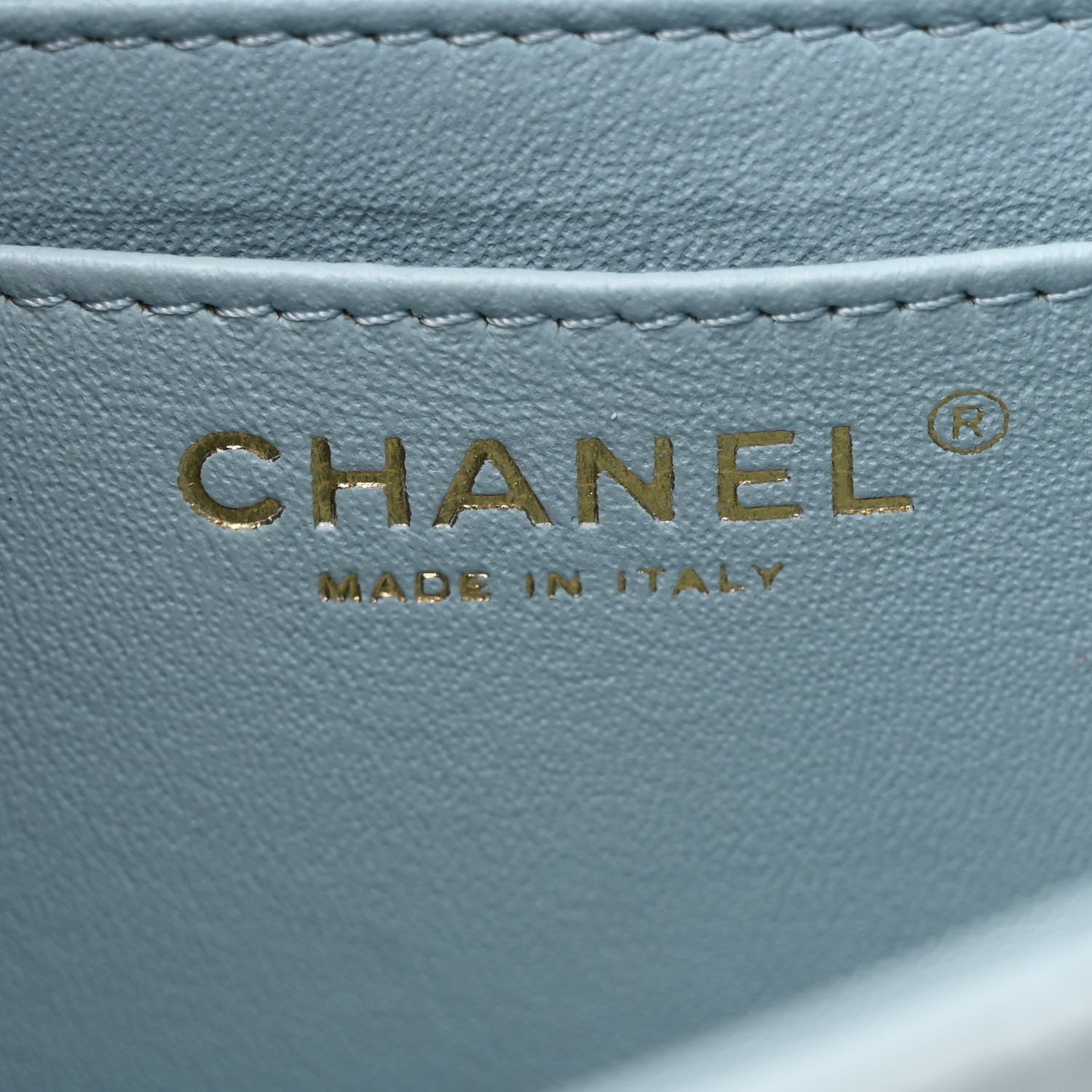 Aged Calfskin Quilted 2.55 Reissue Mini Flap Light Blue