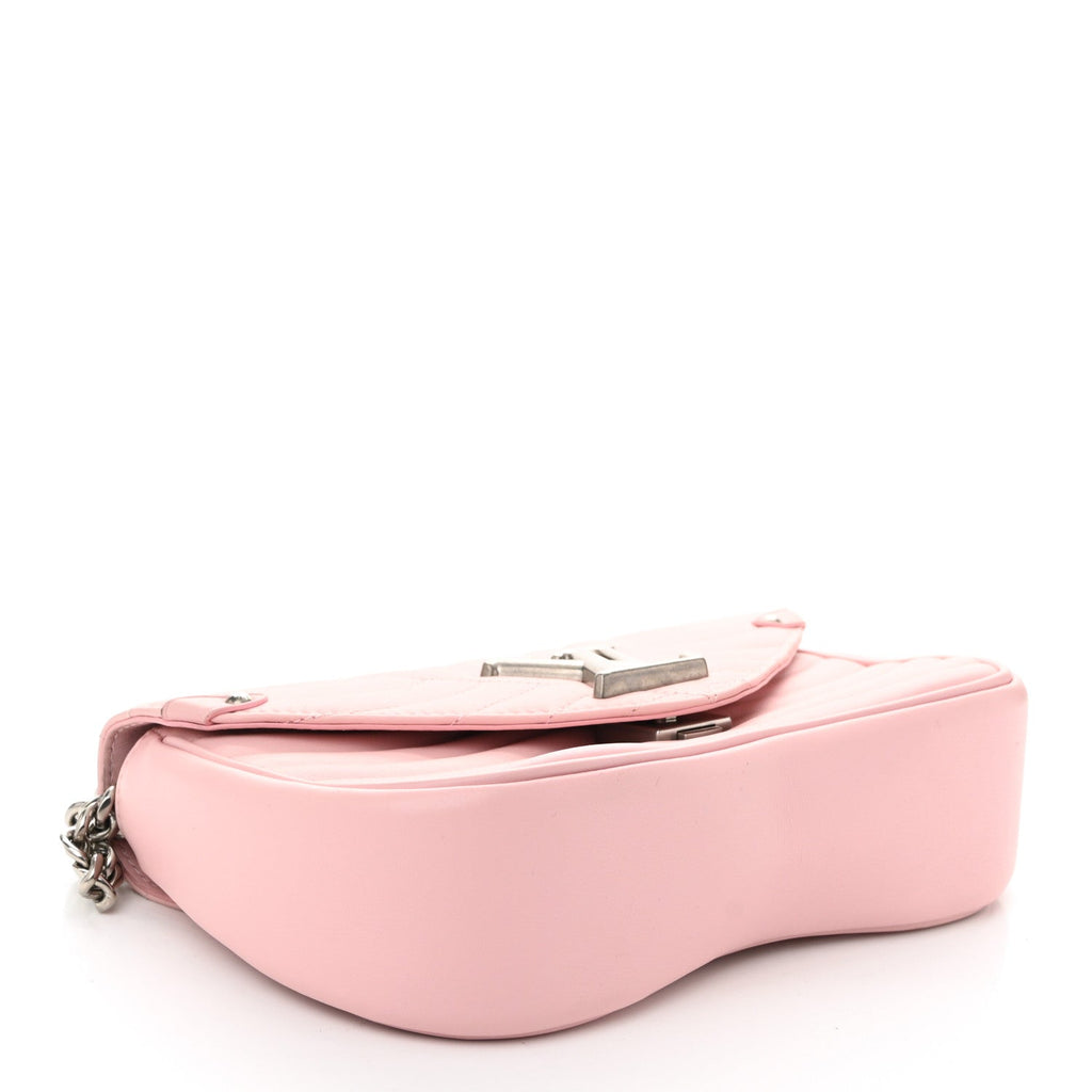 Calfskin New Wave Chain MM Smoothie Pink