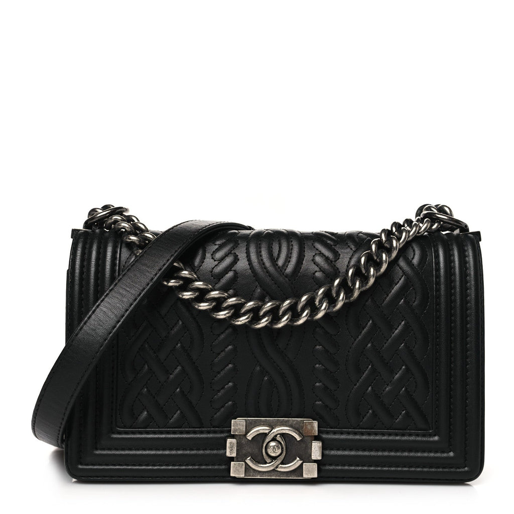 Lambskin Medium Celtic Boy Flap Black