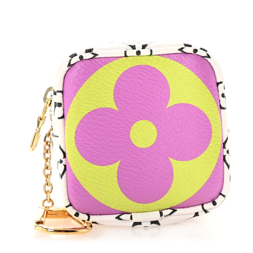Monogram Giant Cube Coin Purse Pink
