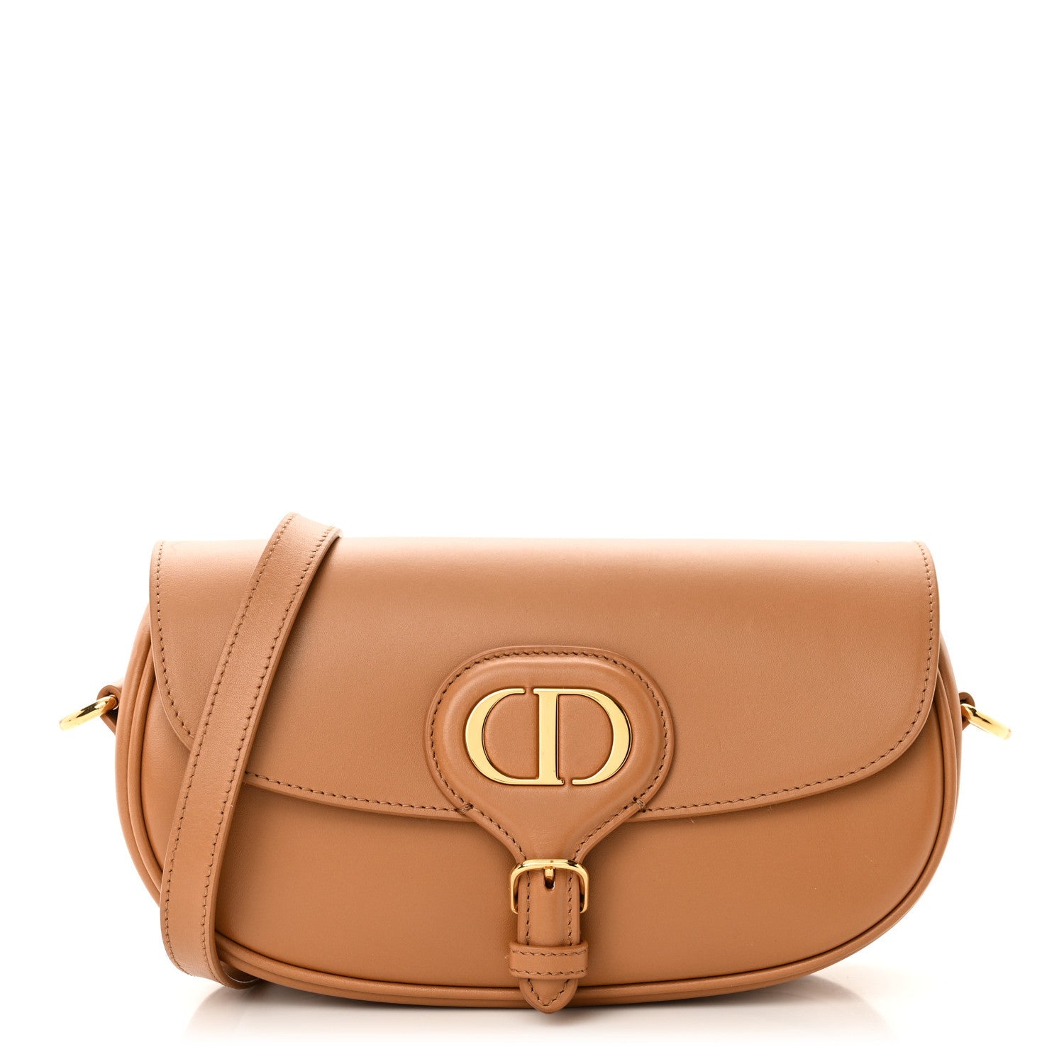 Box Calfskin East West Bobby Bag Amber