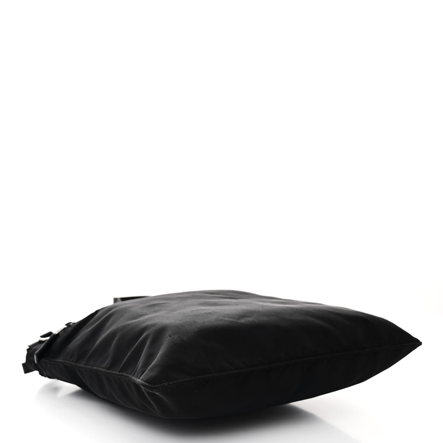 Nylon Vela Flat Messenger Bag Black