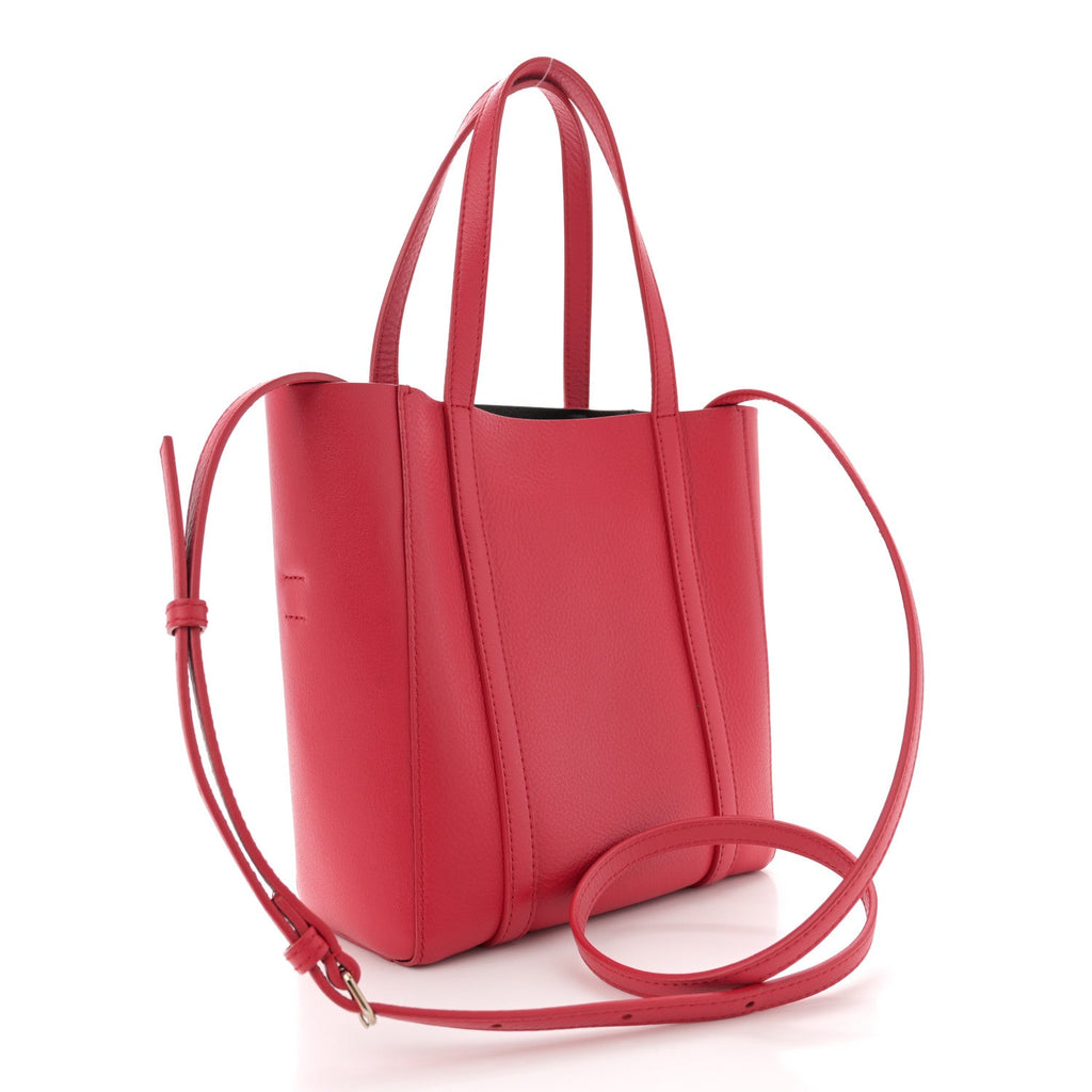 Smooth Calfskin Logo XXS Everyday Tote Vivid Red Black