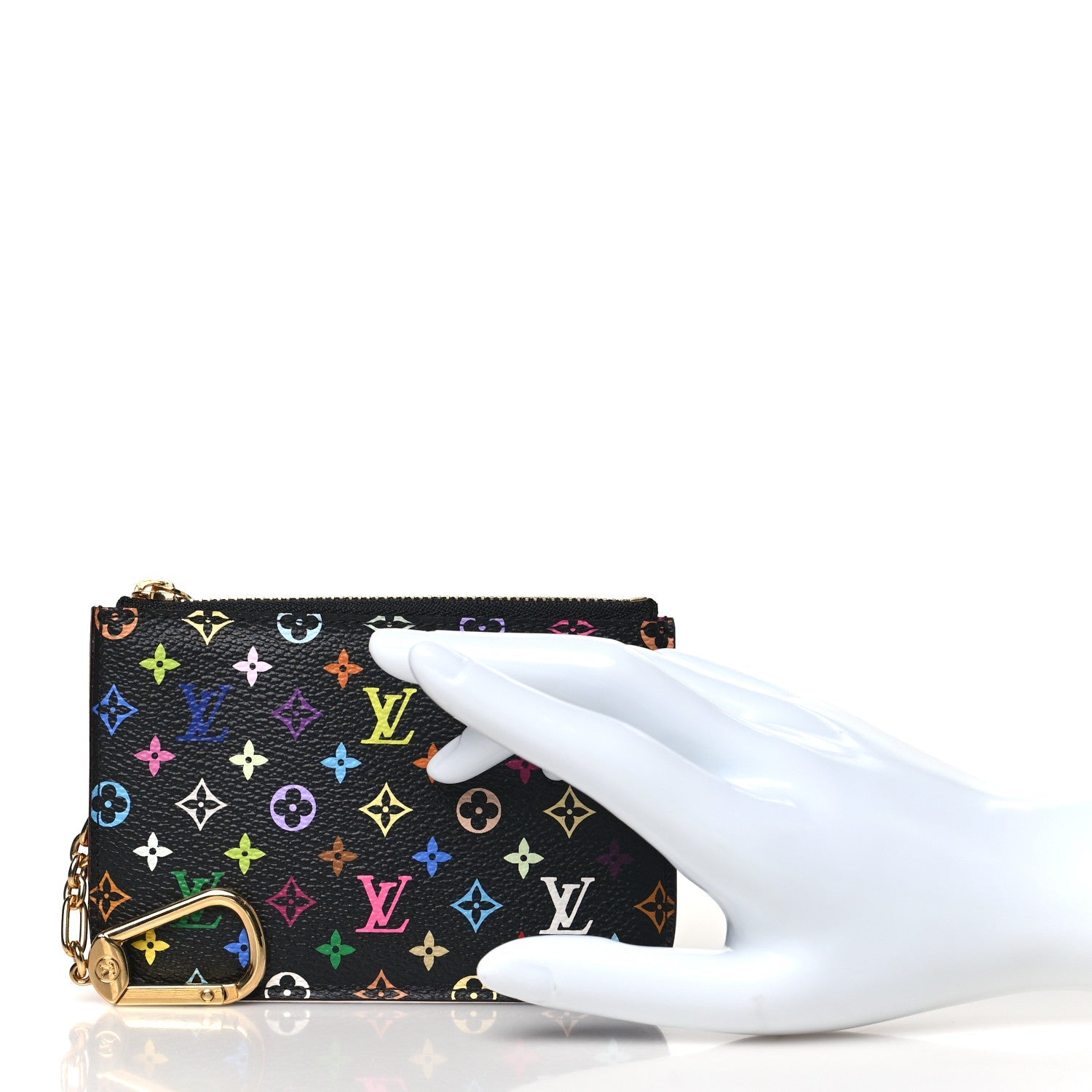 Monogram Multicolor Key Pouch Black Grenade