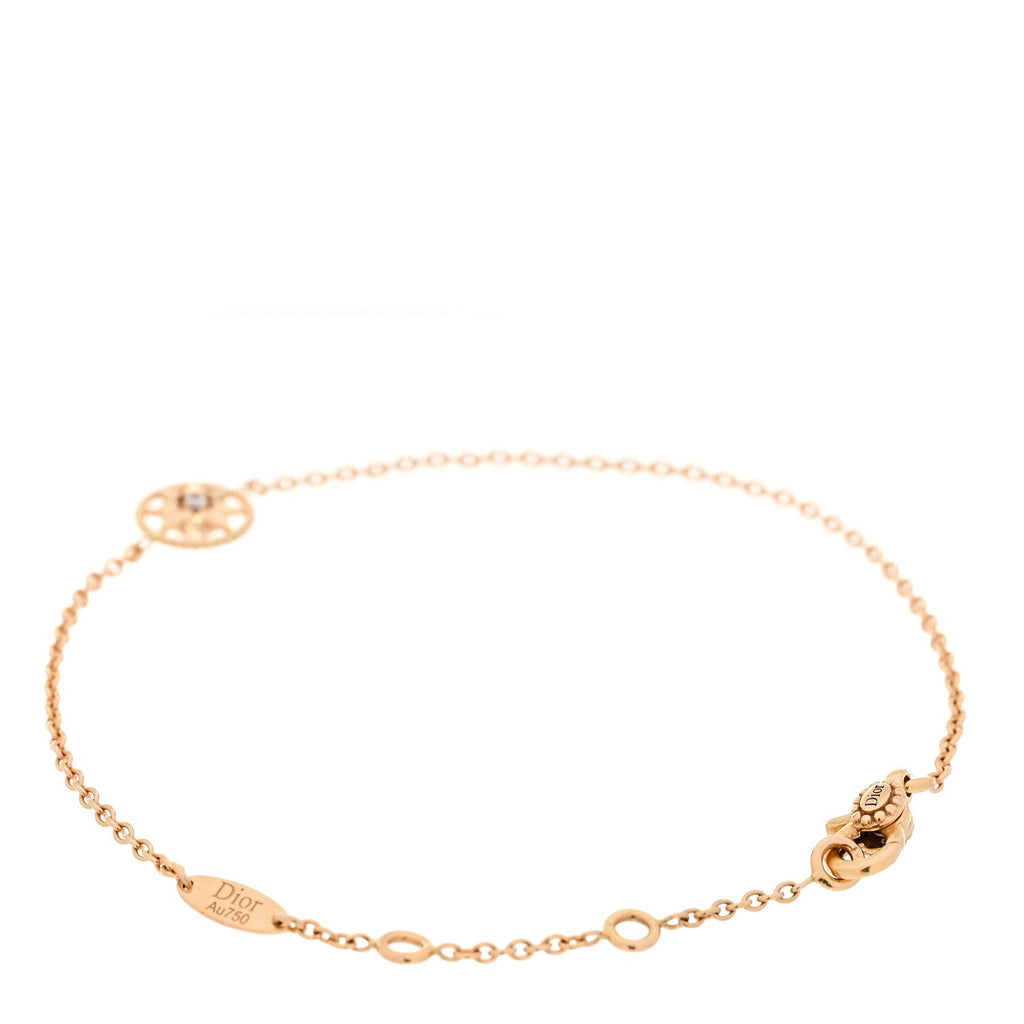 18K Rose Gold Diamond XS Rose Des Vents Bracelet