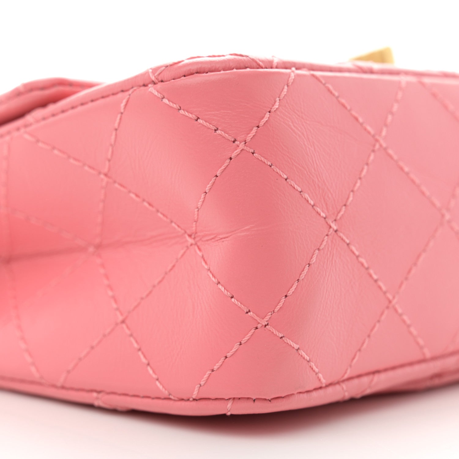 Aged Calfskin Quilted 2.55 Reissue Mini Flap Pink