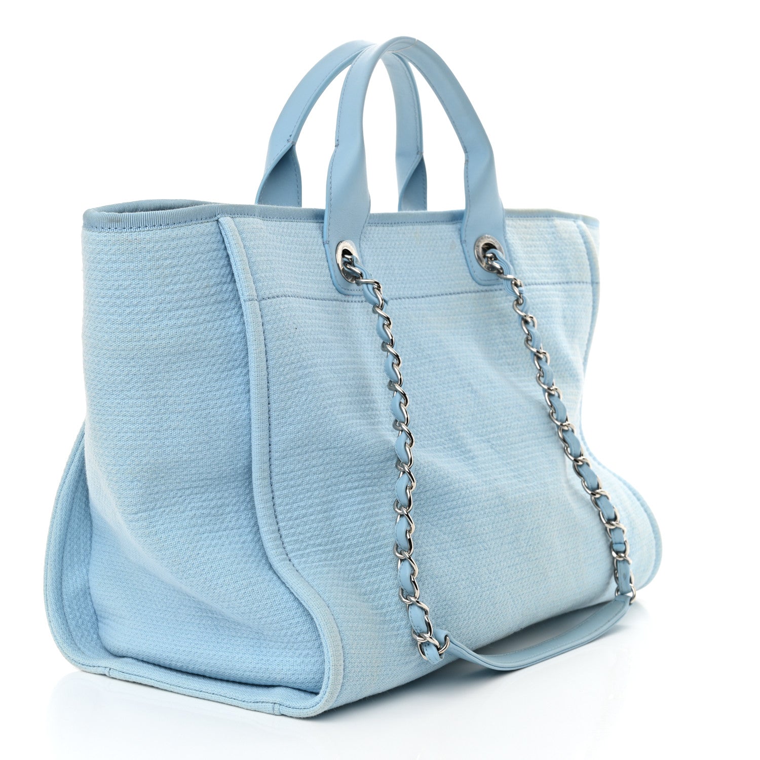 Mixed Fibers Medium Deauville Tote Light Blue