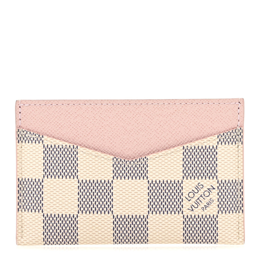 Damier Azur Daily  Holder Rose Ballerine