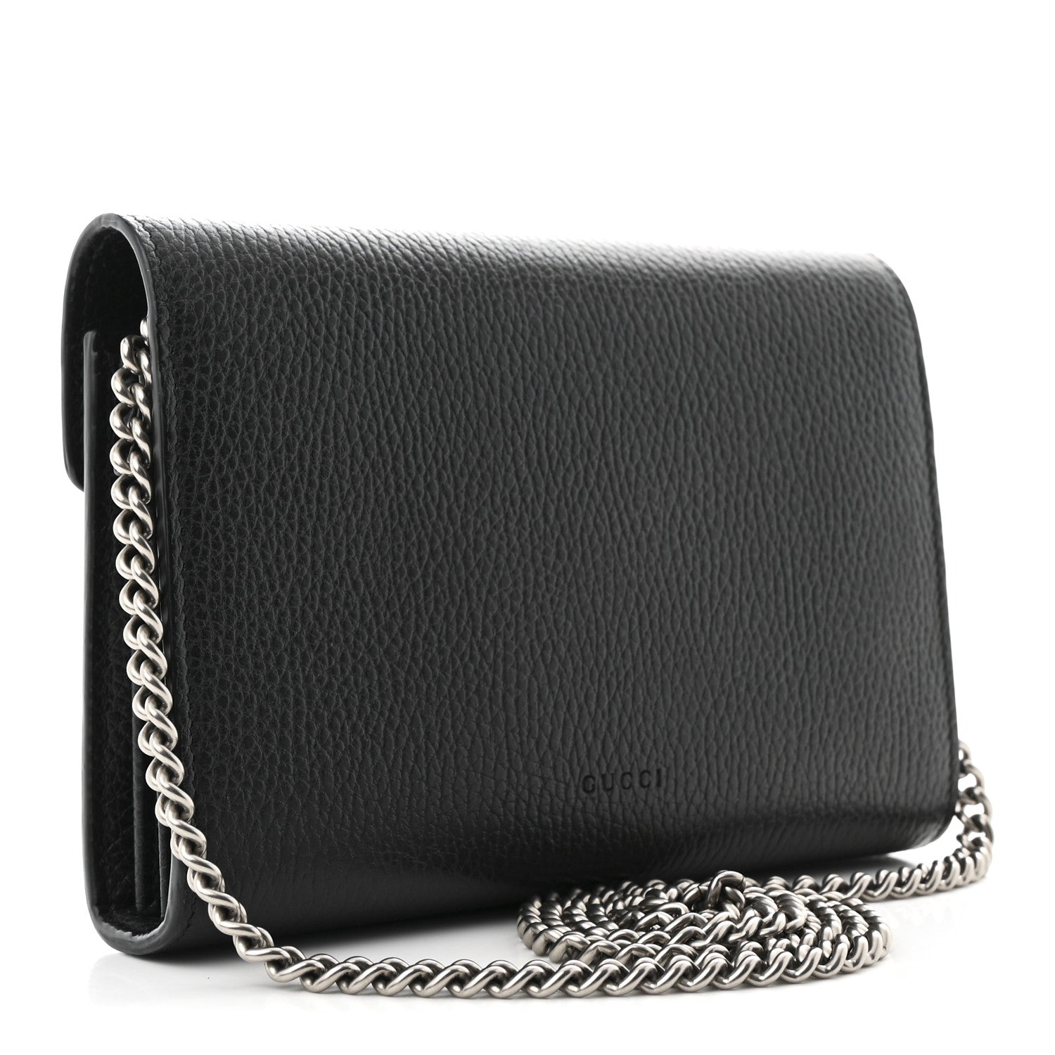 Calfskin Mini Dionysus Chain Wallet Black